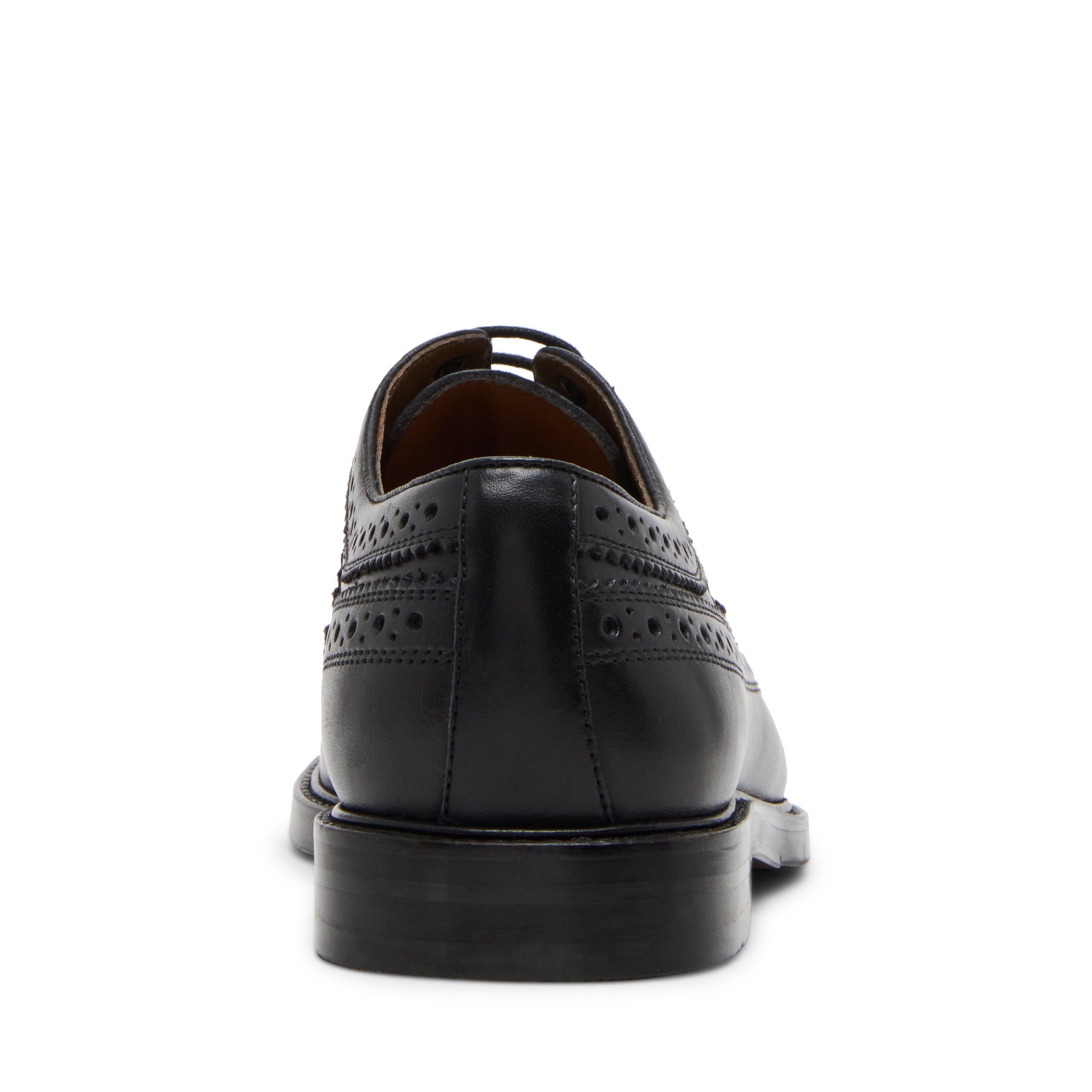 Garrick Black Leather Tie-Ups & Dress Loafers