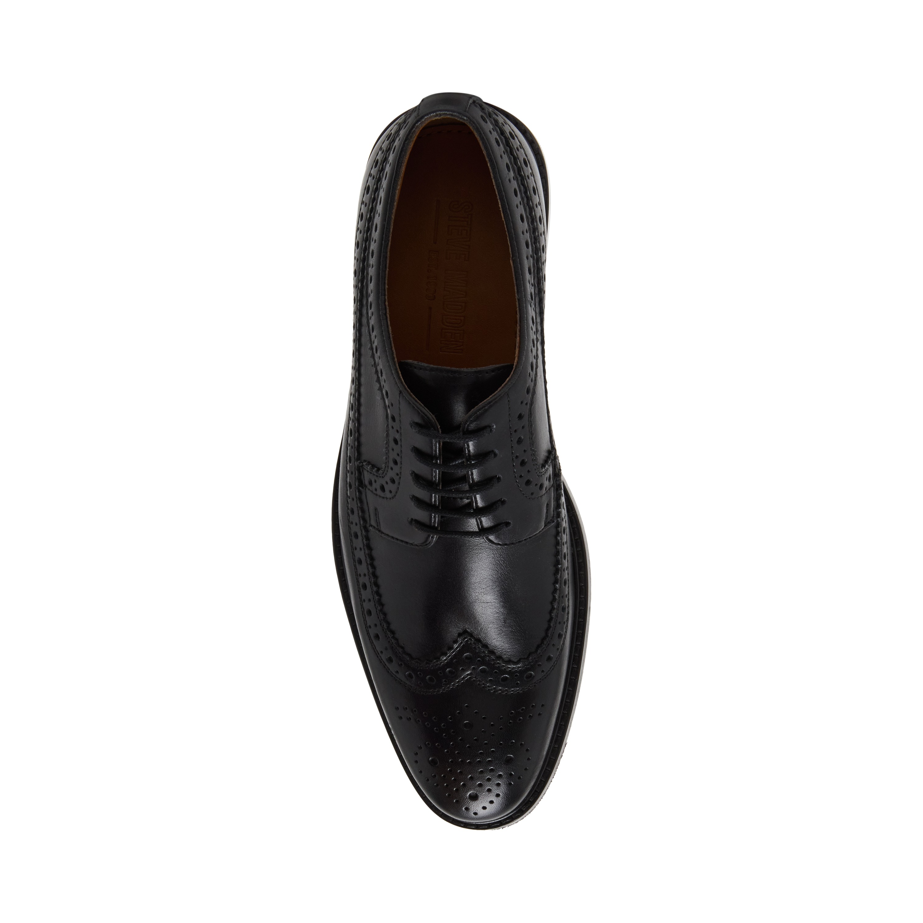 Garrick Black Leather Tie-Ups & Dress Loafers