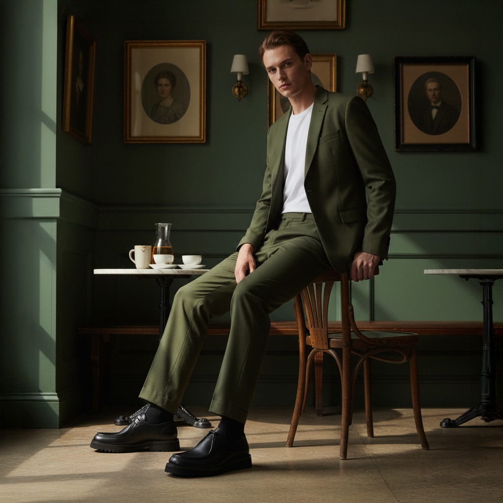 Larsonn Black  Tie-Ups & Dress Loafers