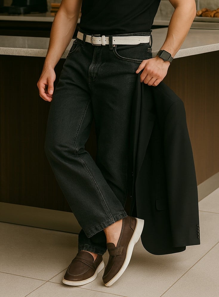 Marine Brown Suede Driver Loafers