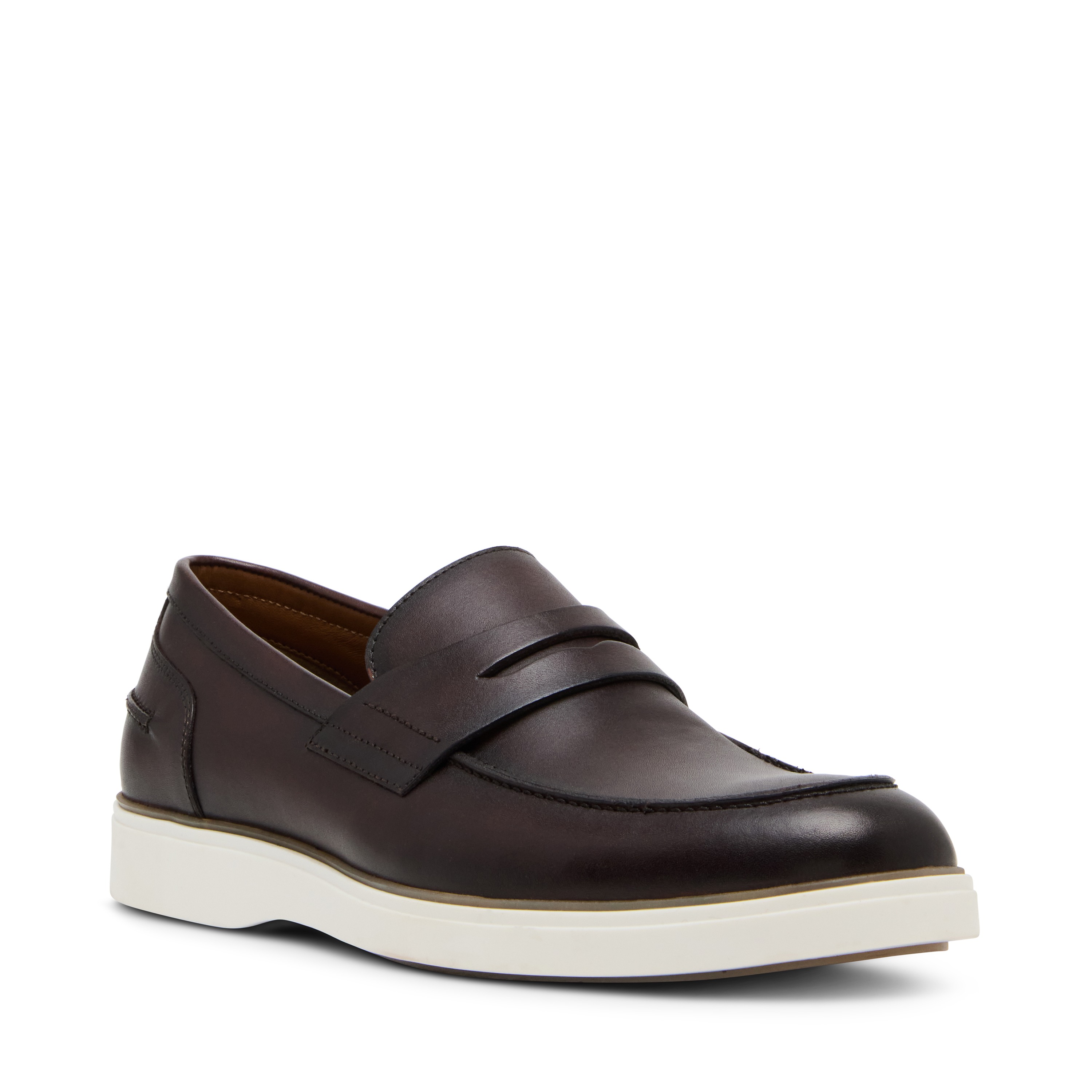 Marine Brown Leather Driver Loafers