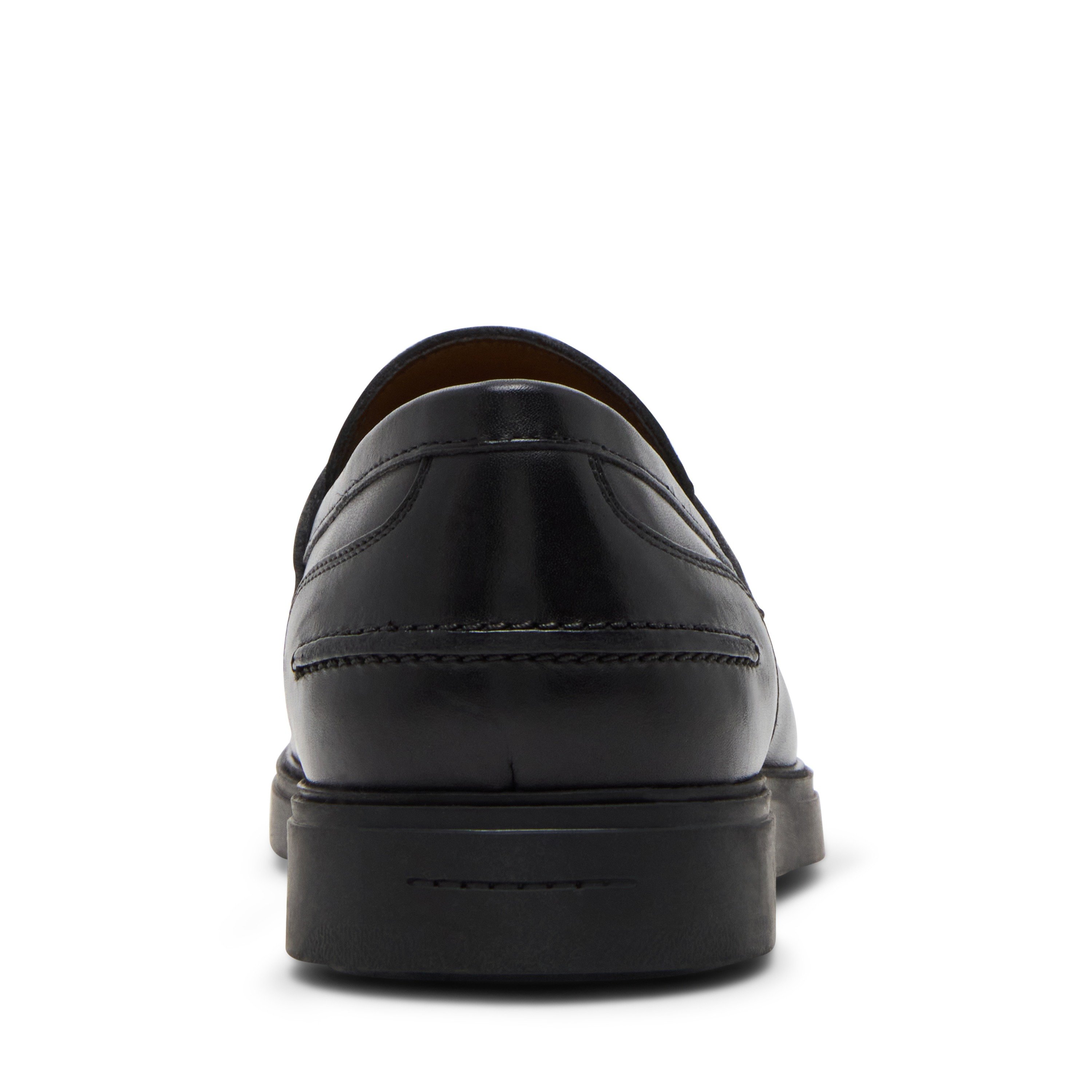 Marine Black Leather Driver Loafers