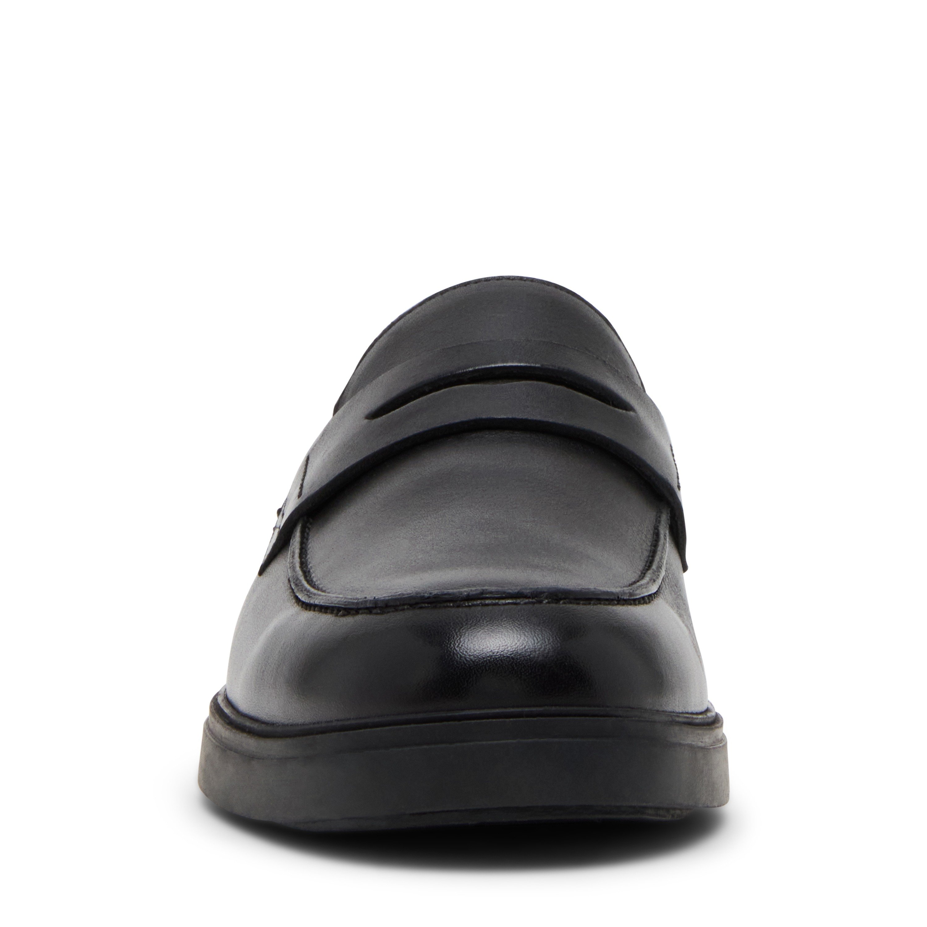 Marine Black Leather Driver Loafers