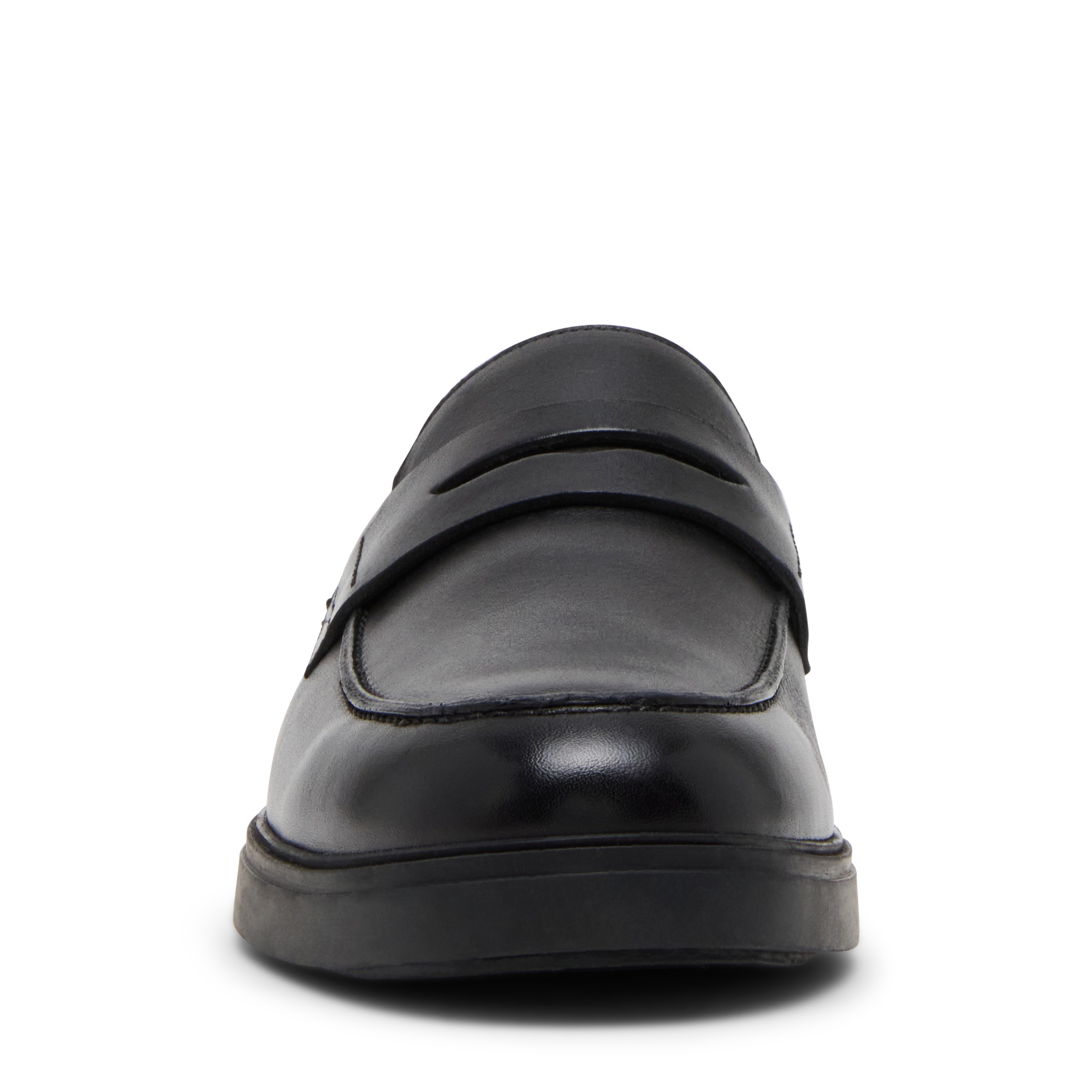 Marine Black Leather Driver Loafers