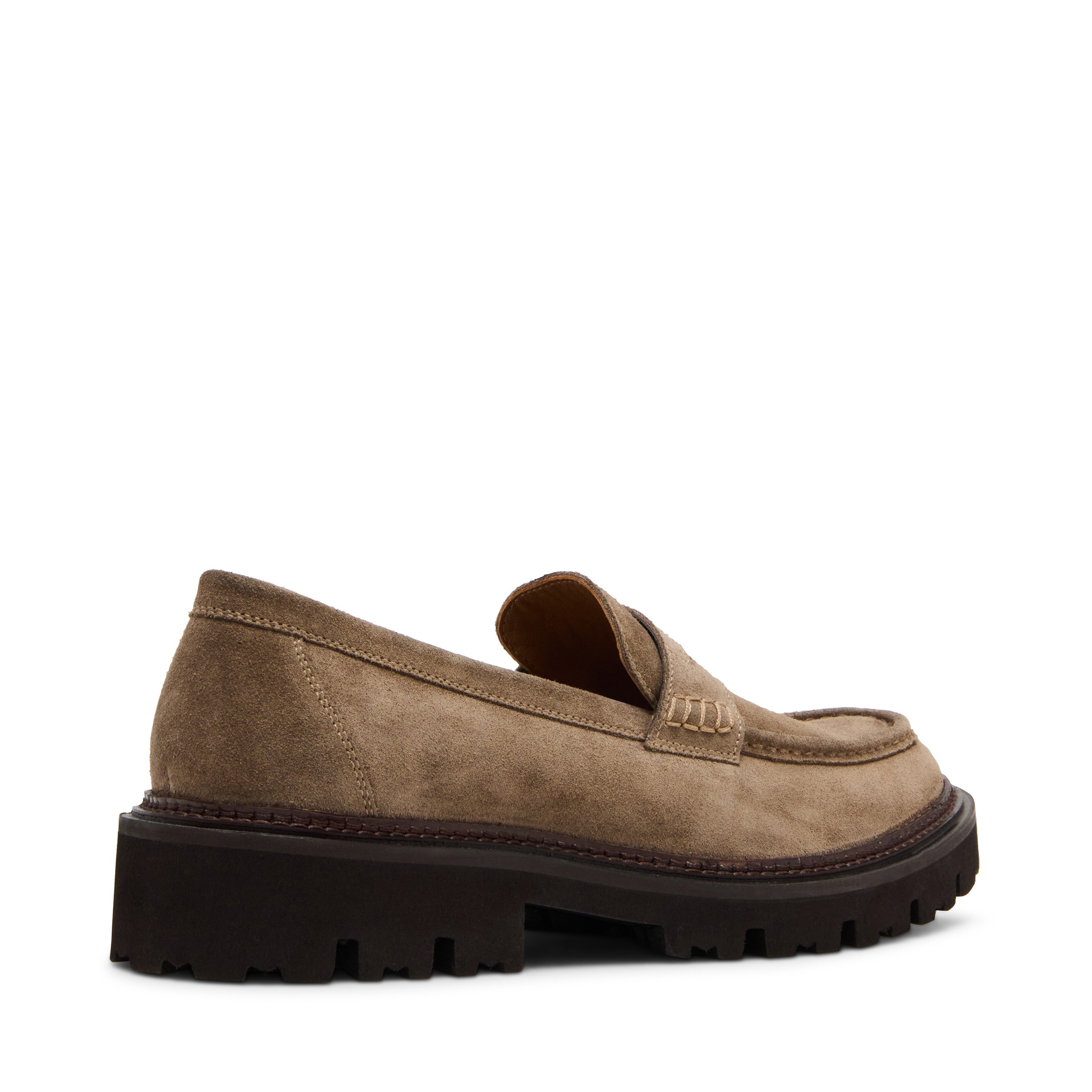 Nearbyy Taupe Suede Driver Loafers
