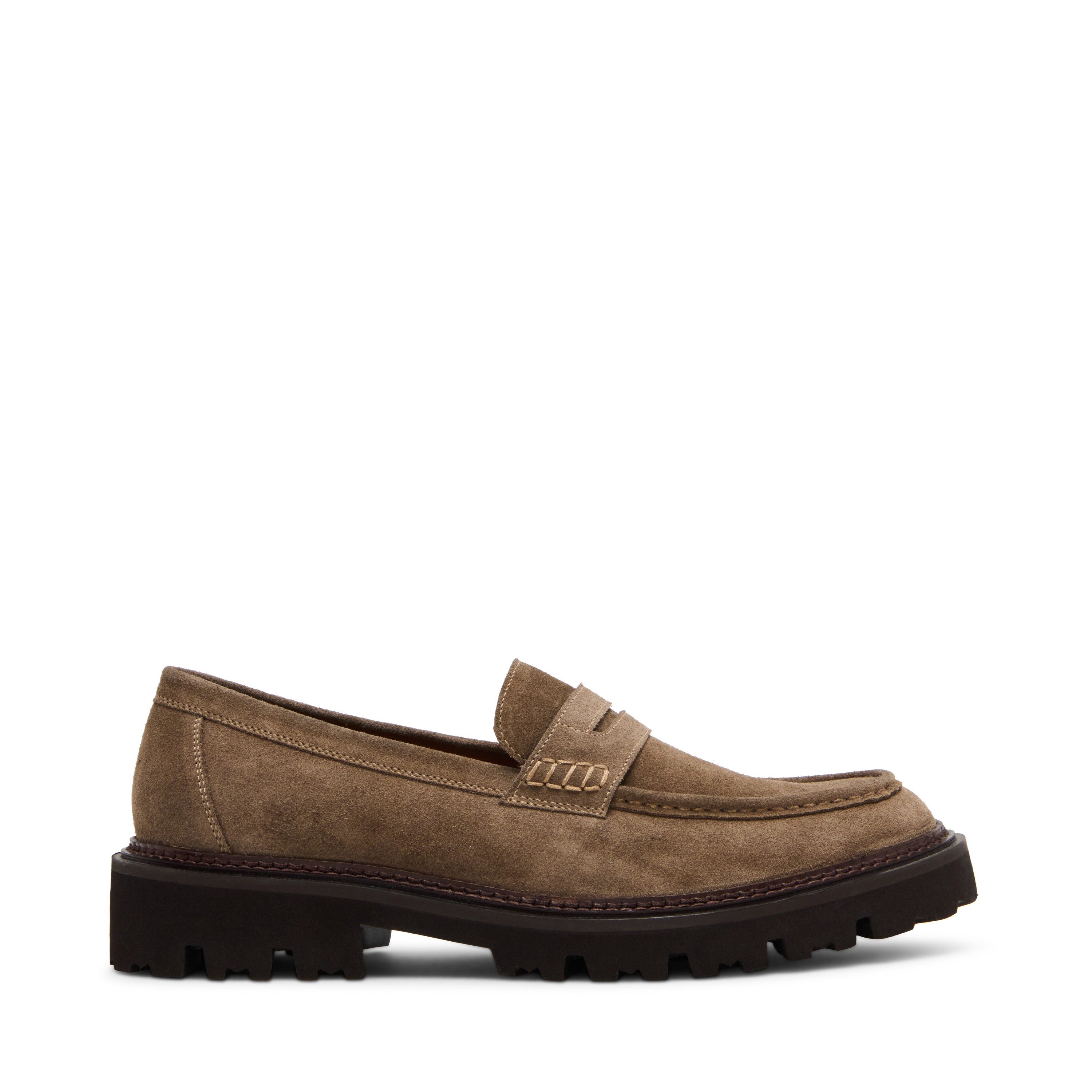 Nearbyy Taupe Suede Driver Loafers