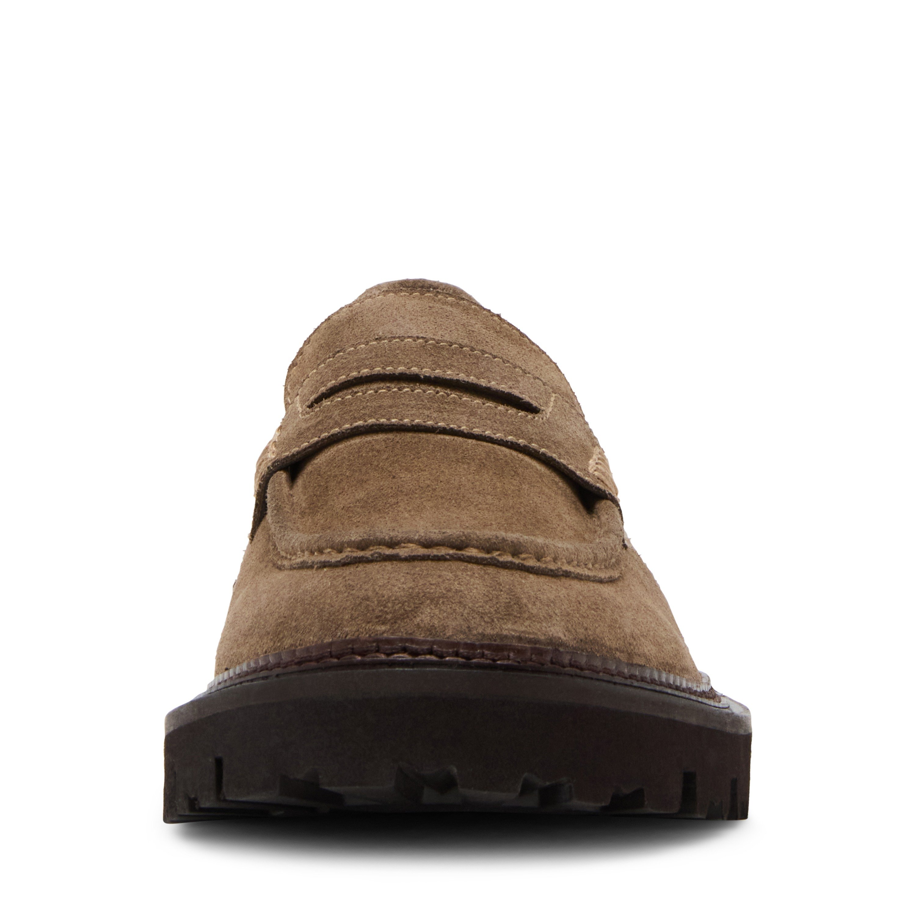 Nearbyy Taupe Suede Driver Loafers