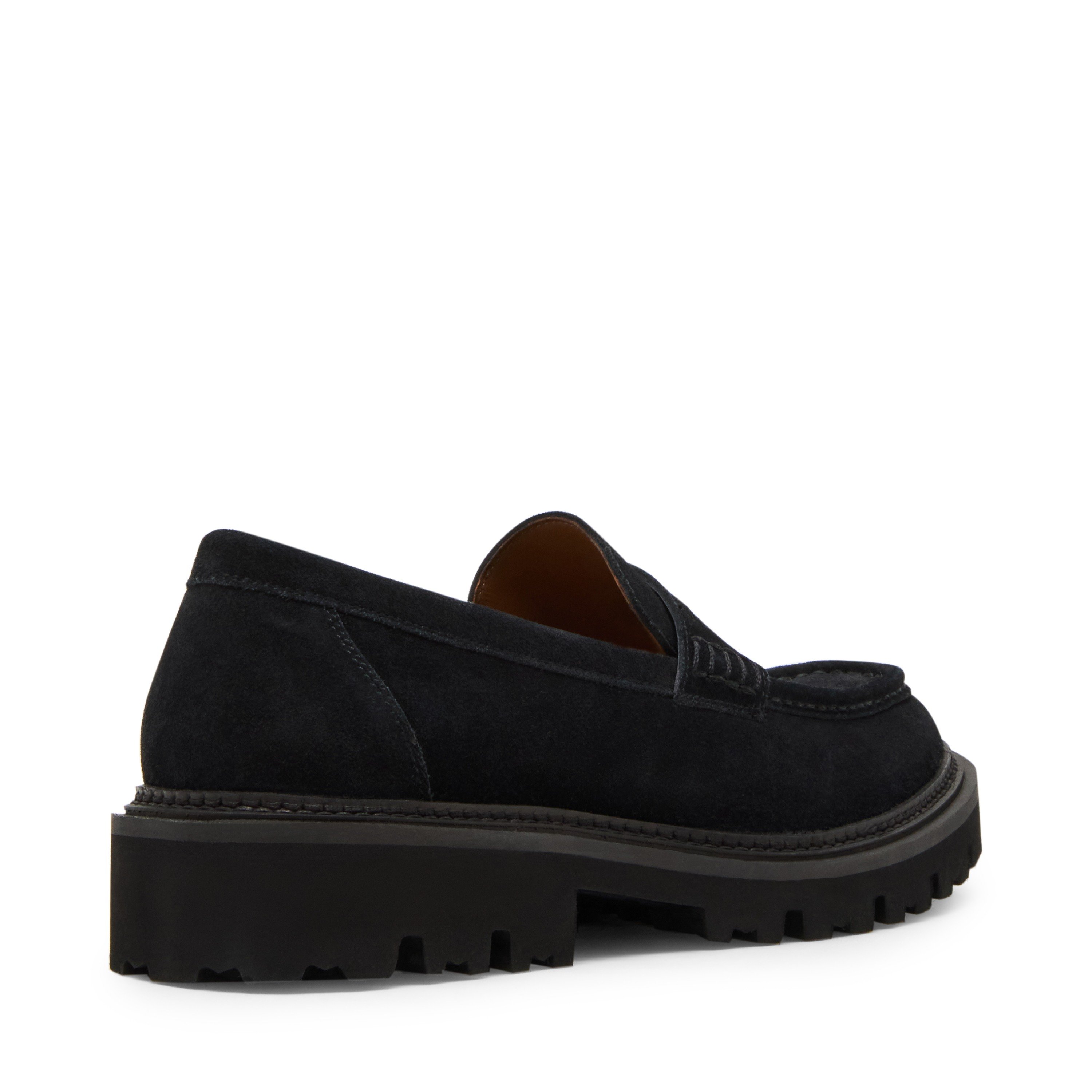 Nearbyy Black Suede Driver Loafers