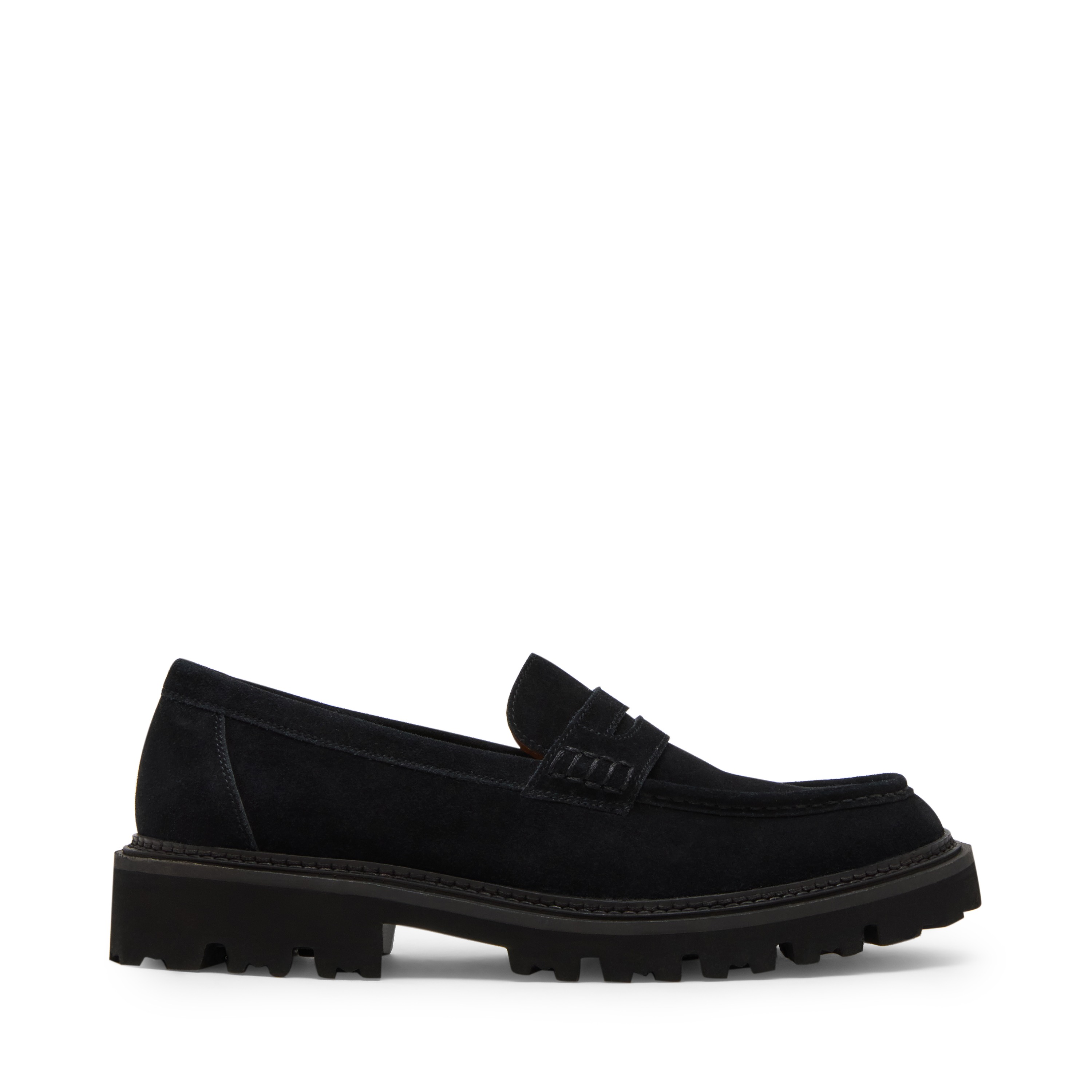 Nearbyy Black Suede Driver Loafers