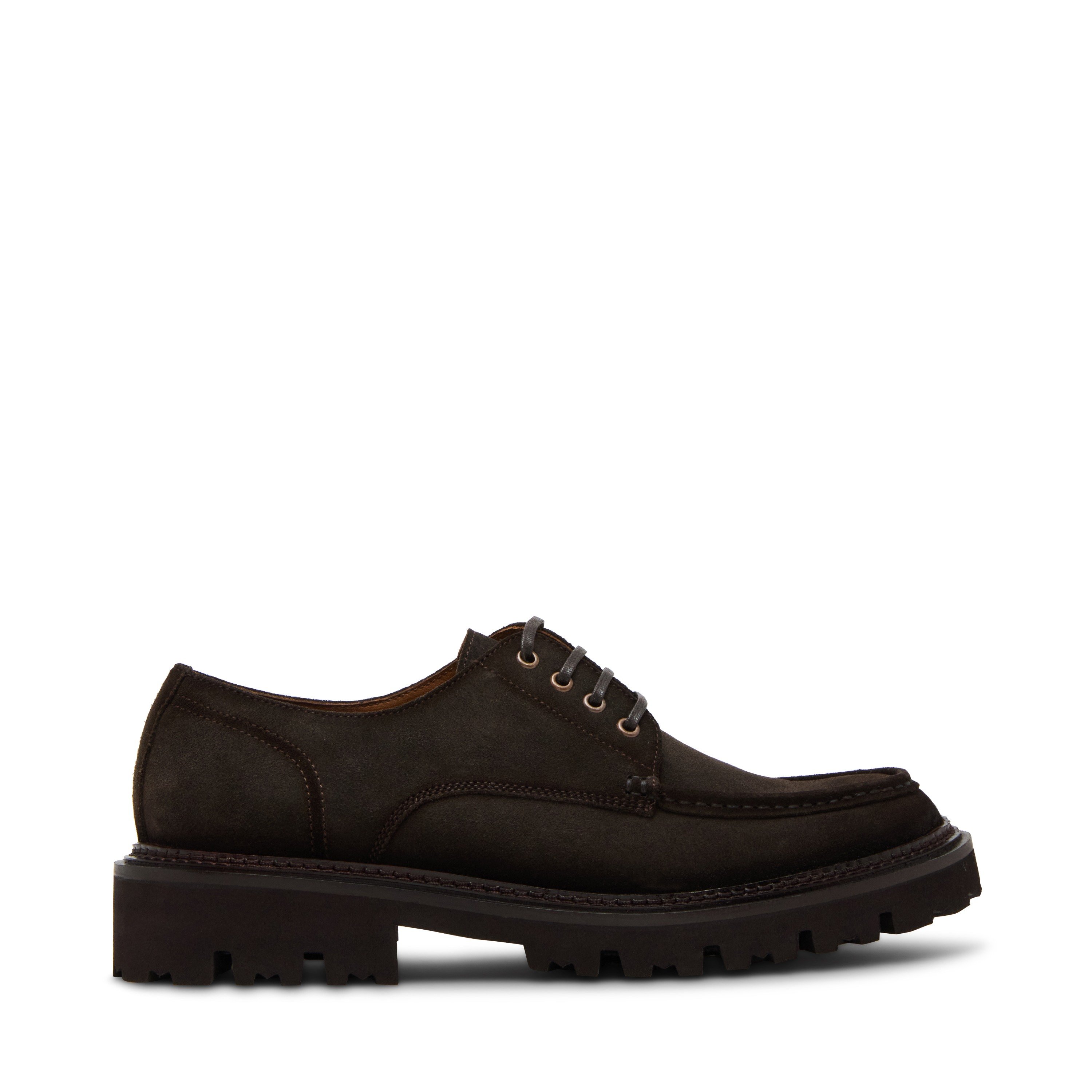 Neeson Brown Suede Tie-Ups & Dress Loafers