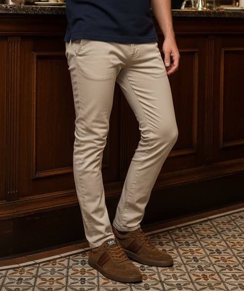 Partial Tan Suede Sneakers