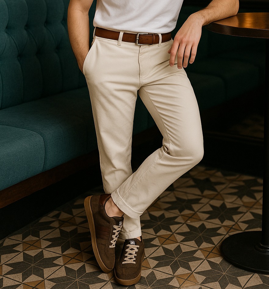 Partial Brown Suede Sneakers