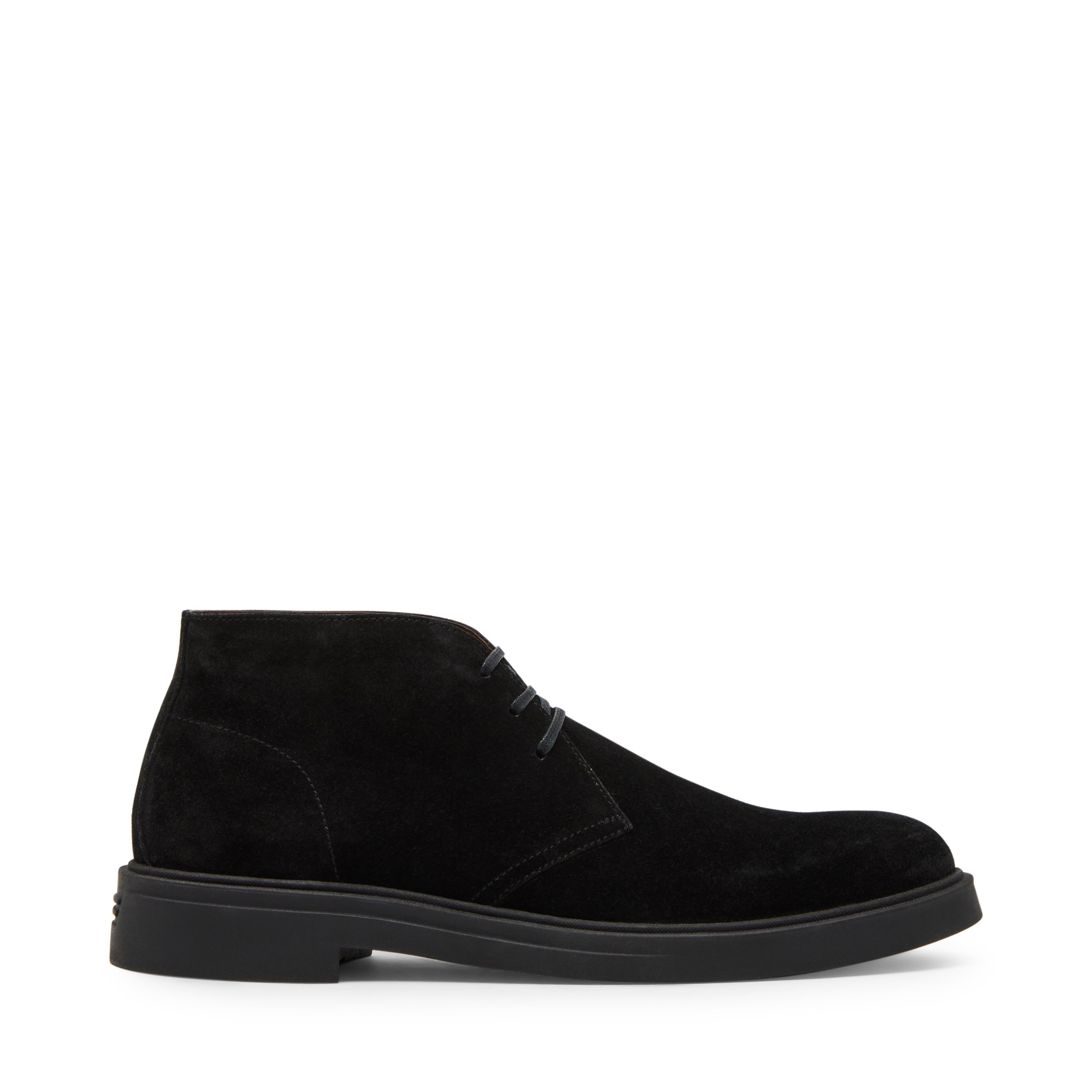 Randall Black Suede Boots