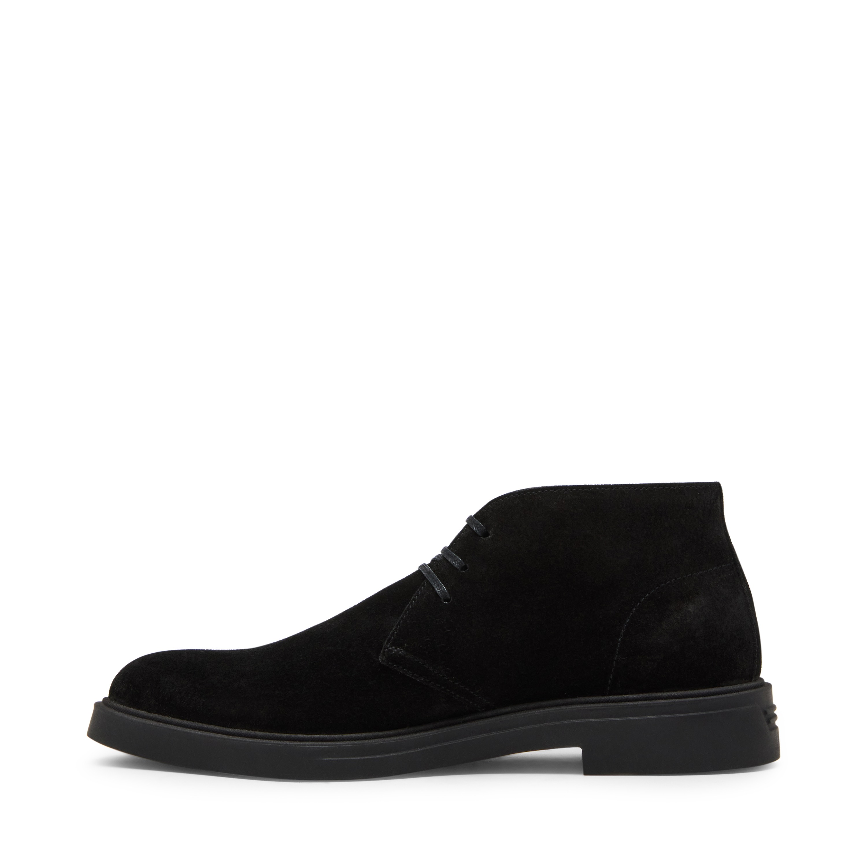 Randall Black Suede Boots