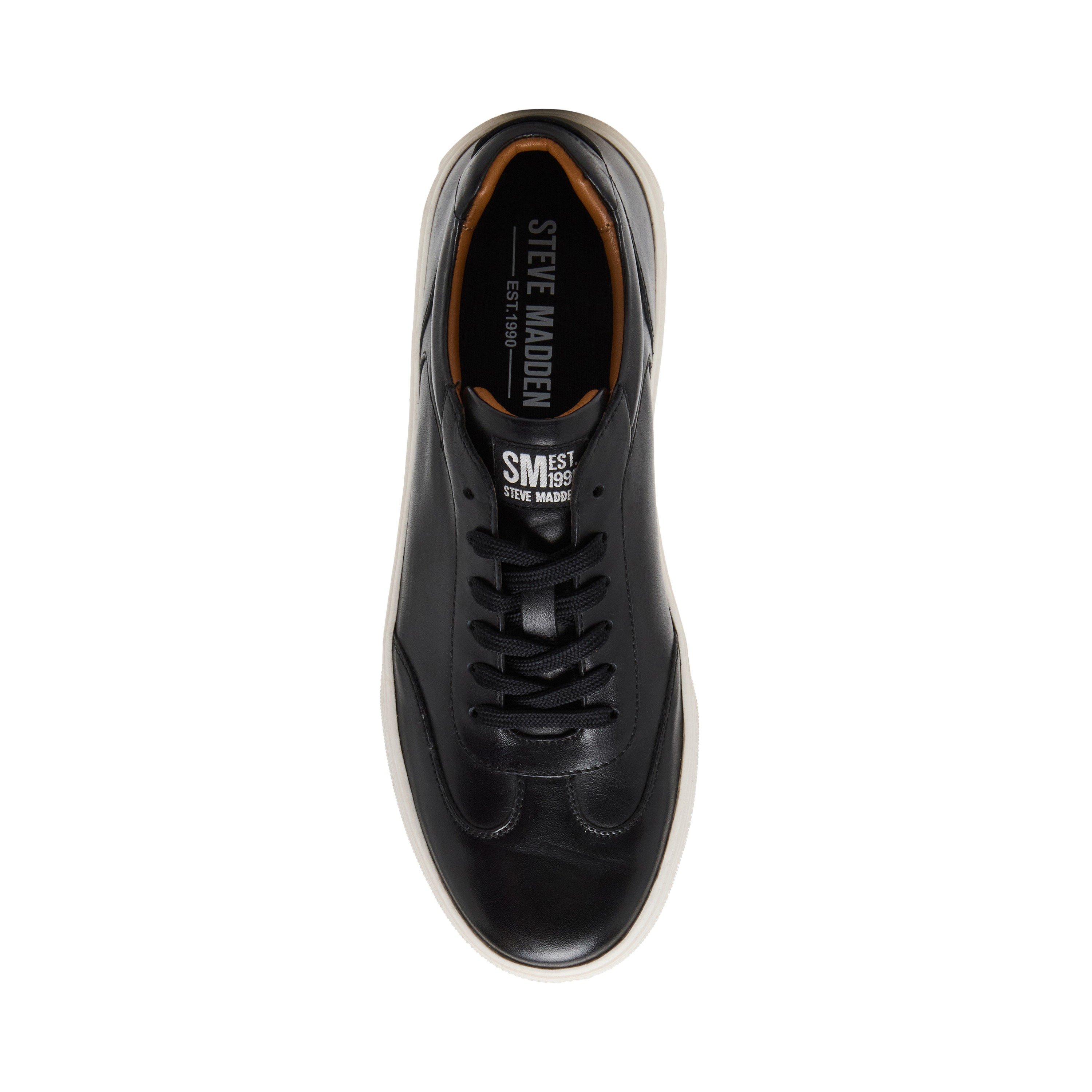 Sellmell Black Leather Sneakers