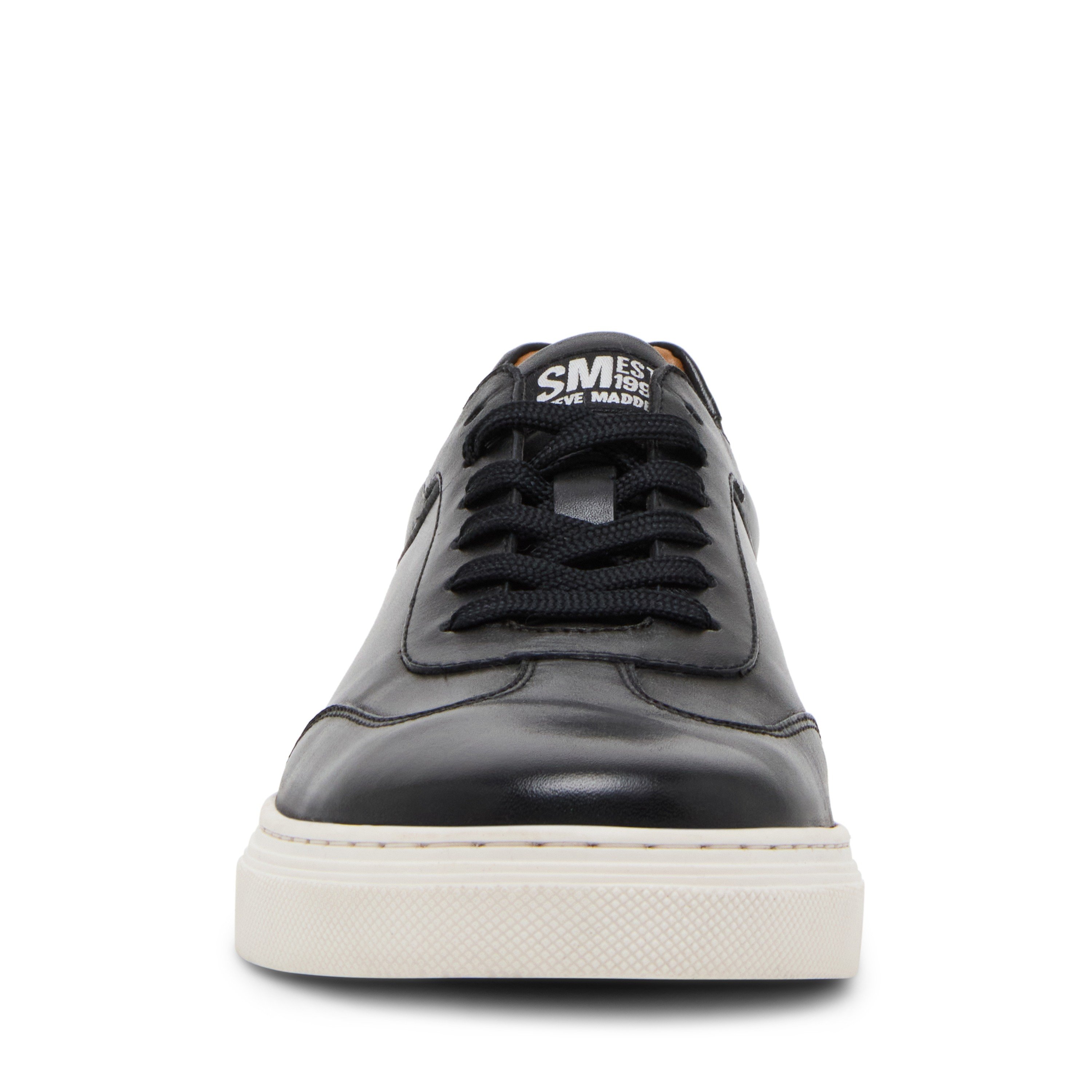 Sellmell Black Leather Sneakers