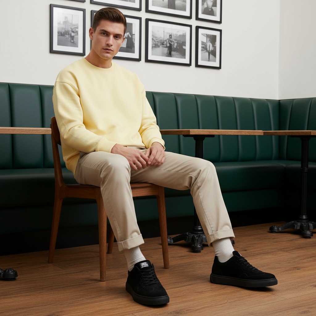 Shamma Black Suede Sneakers