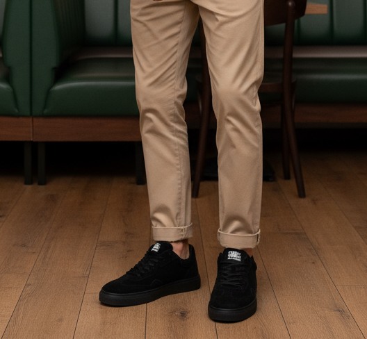 Shamma Black Suede Sneakers