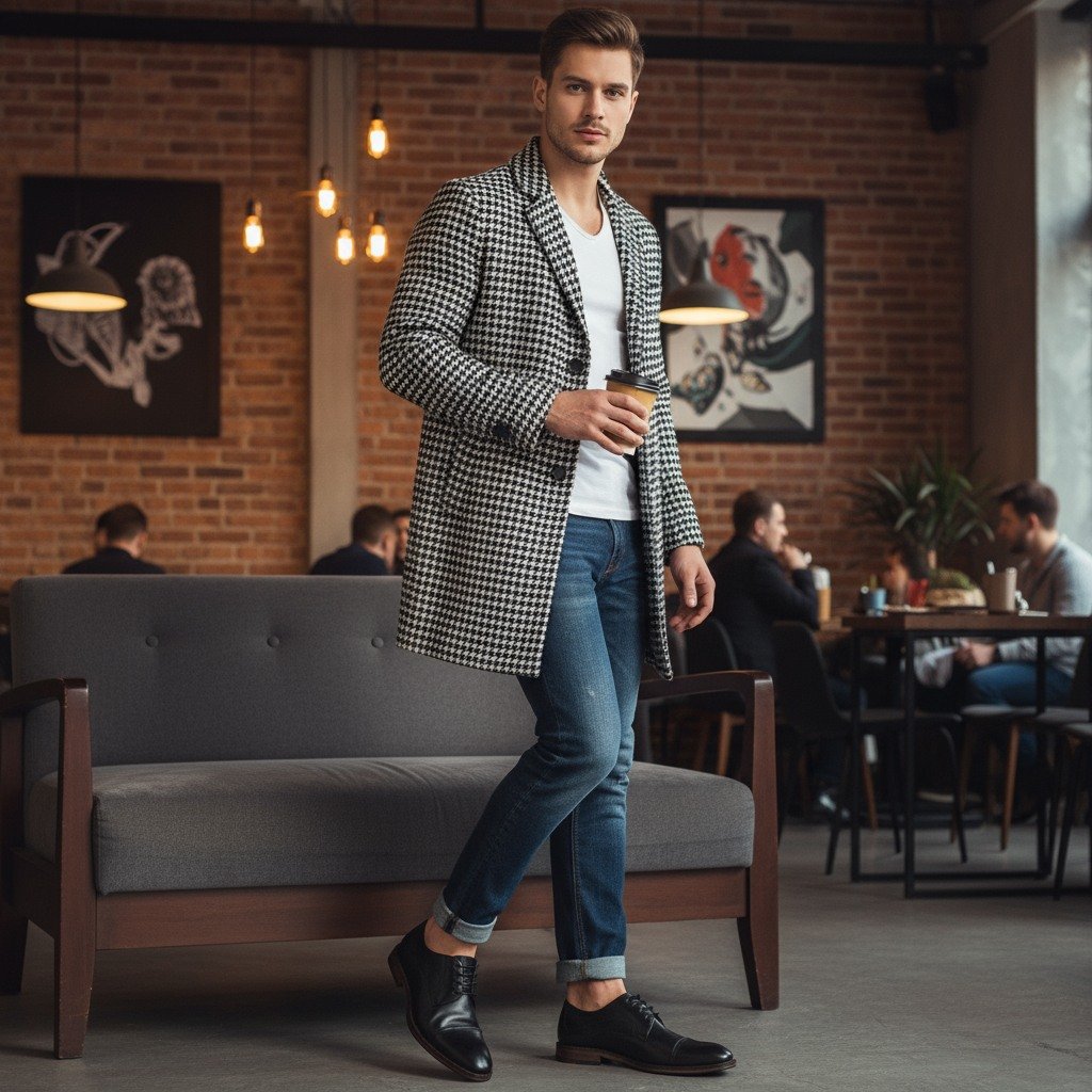 Wallacee Black Leather Tie-Ups & Dress Loafers