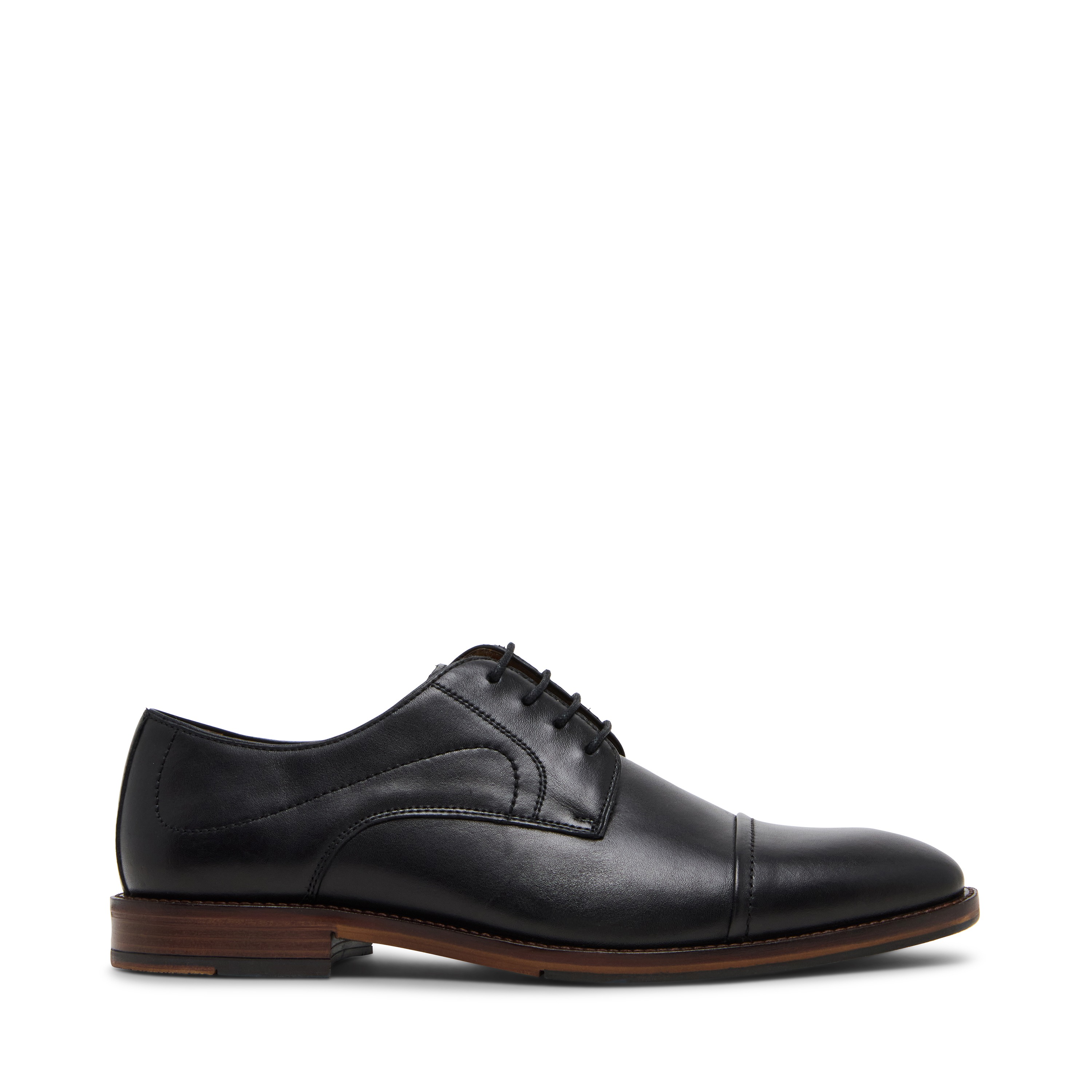 Wallacee Black Leather Tie-Ups & Dress Loafers
