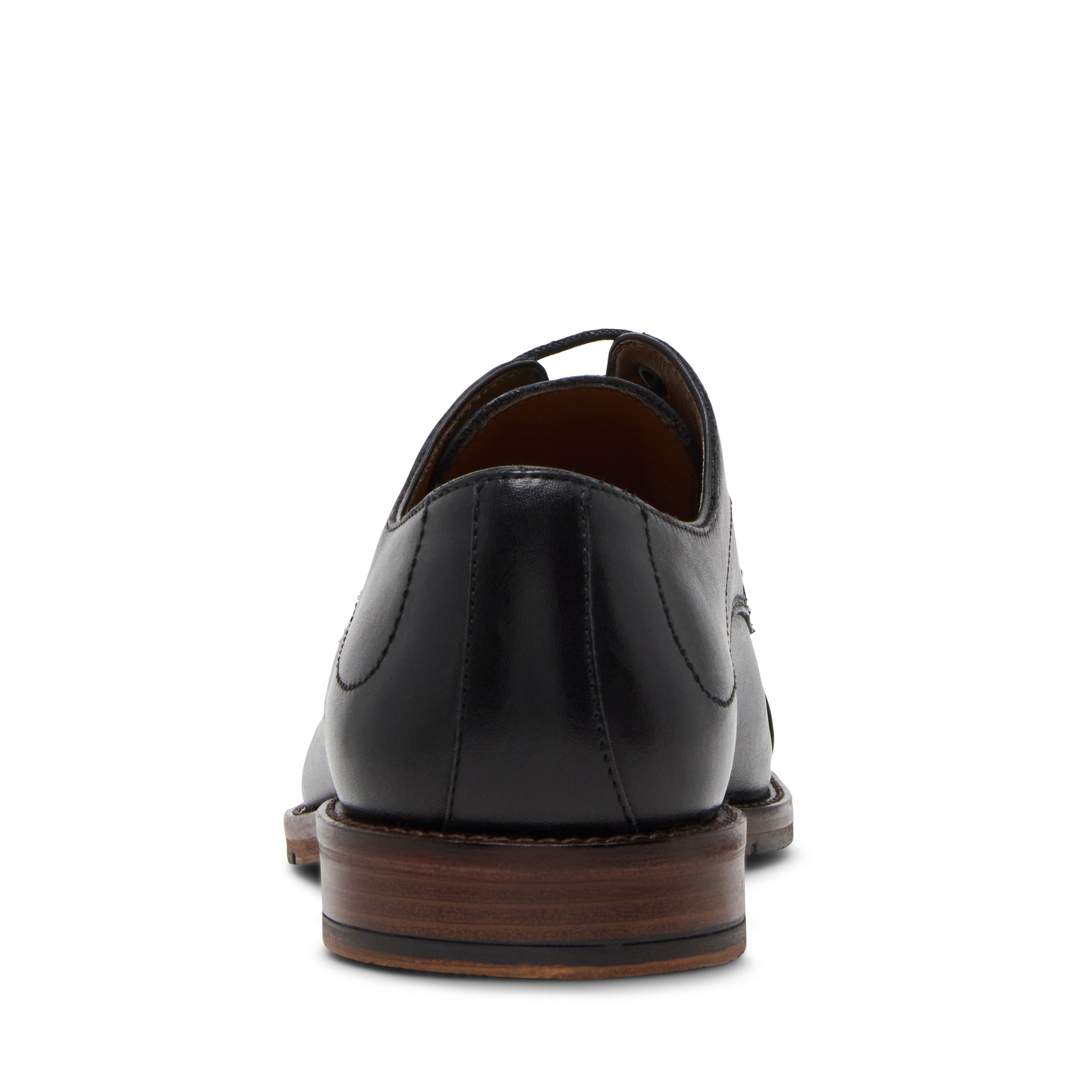 Wallacee Black Leather Tie-Ups & Dress Loafers