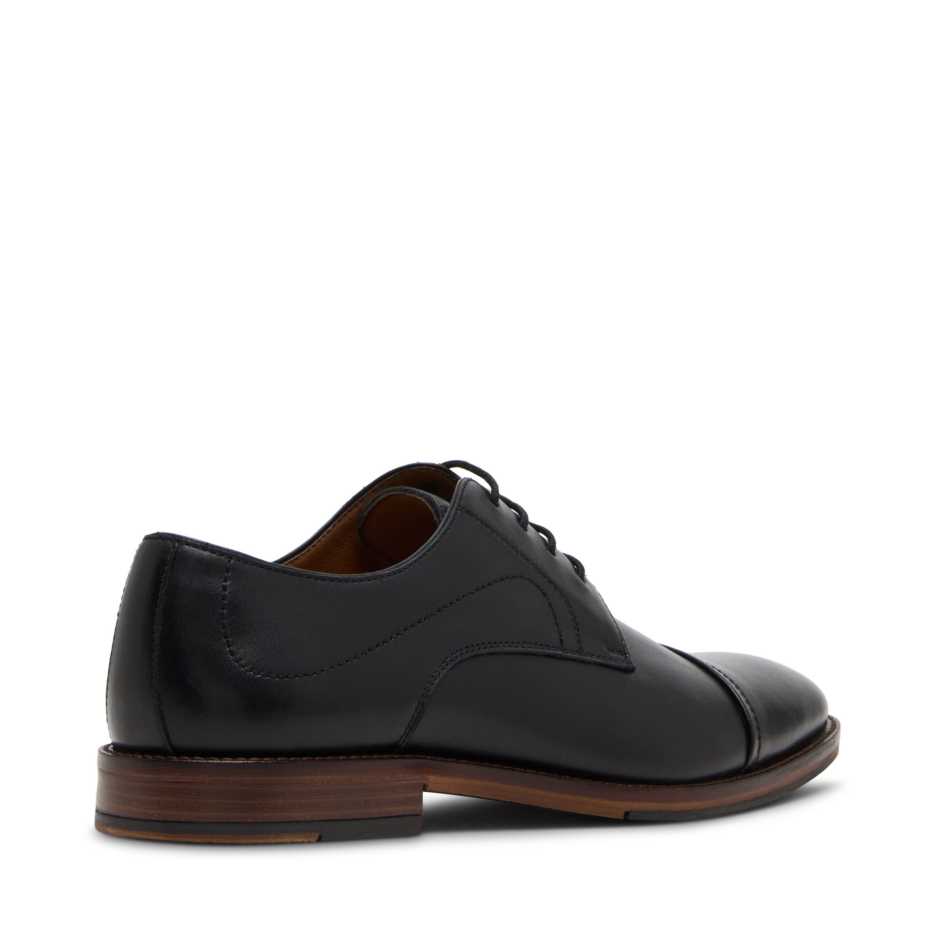 Wallacee Black Leather Tie-Ups & Dress Loafers