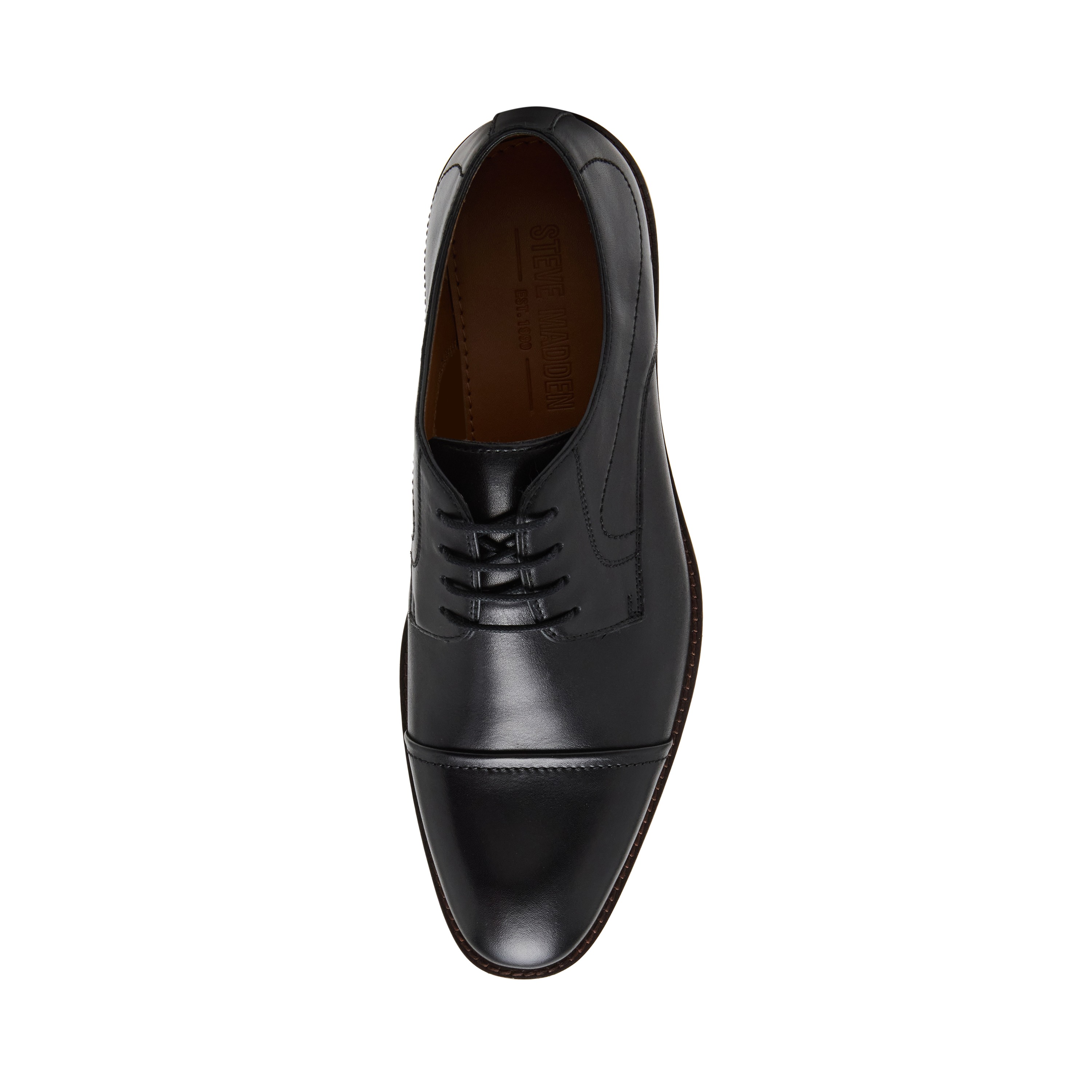 Wallacee Black Leather Tie-Ups & Dress Loafers