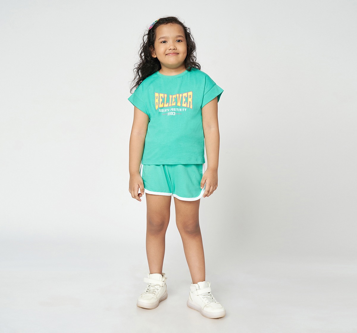 Ed-a-Mamma Girls Co-ordinate set solid  Green