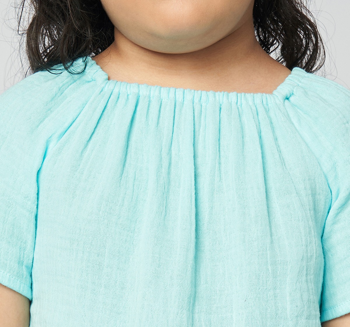 Ed-a-Mamma Girls Co-ordinate set solid  Blue