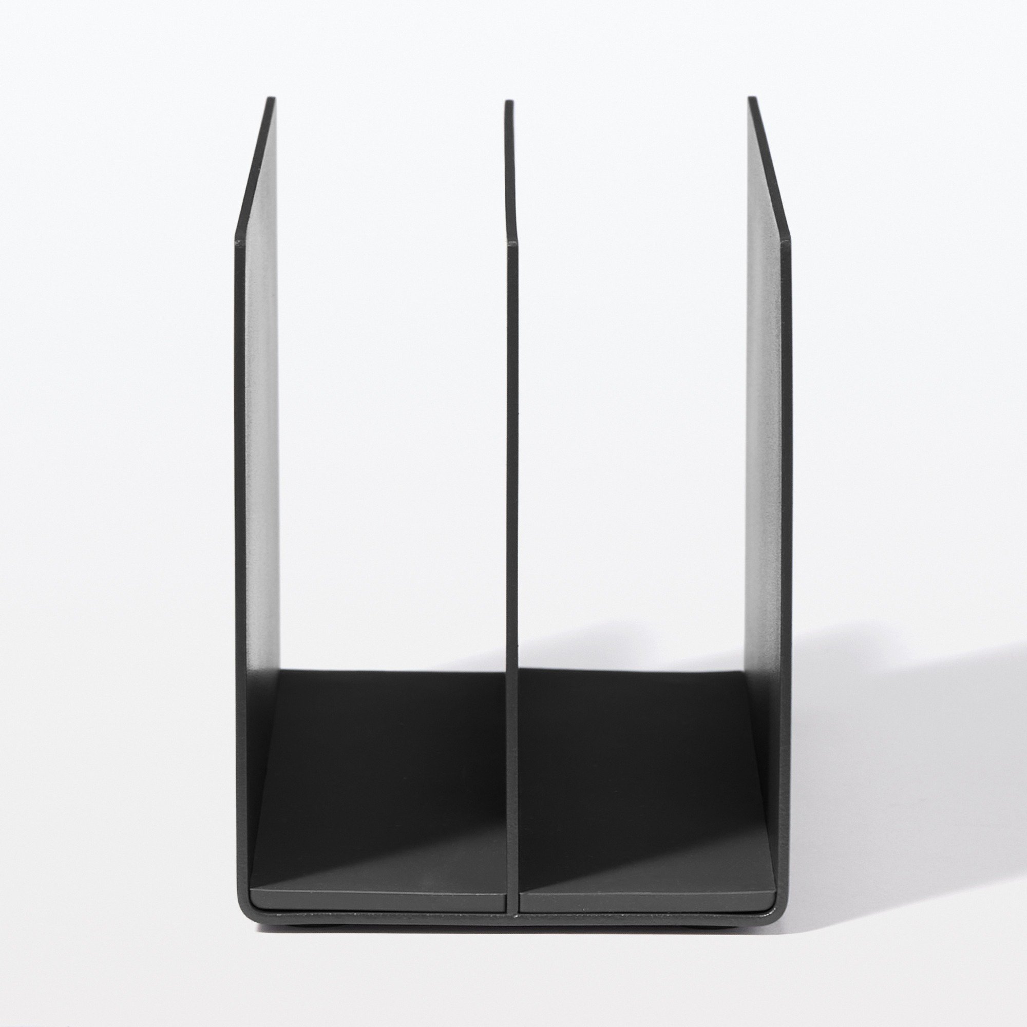 Steel Divided stand 2 Compartments Dark grey