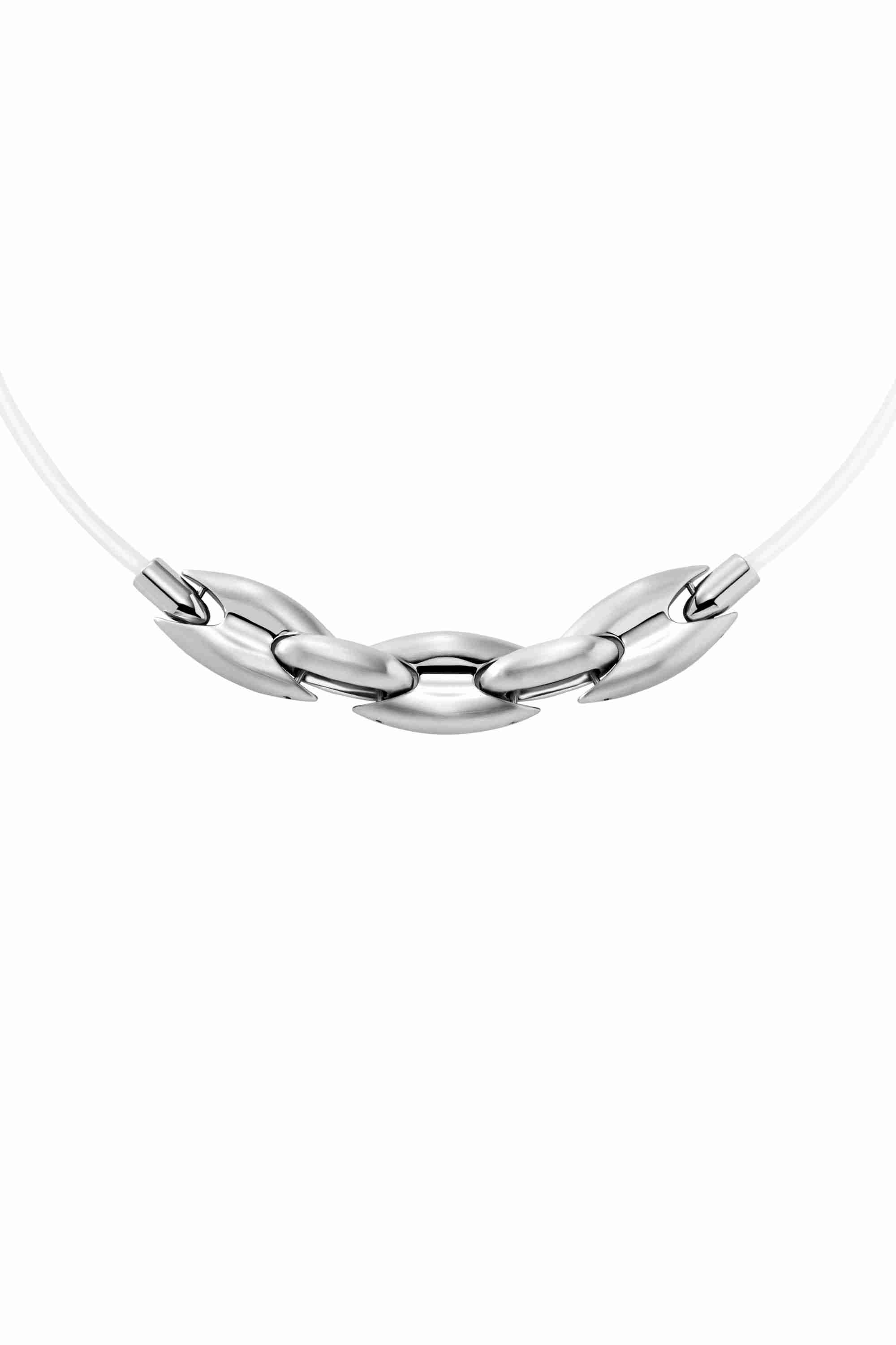 Black Stainless Steel and Silicone Metamorph Chain Necklace