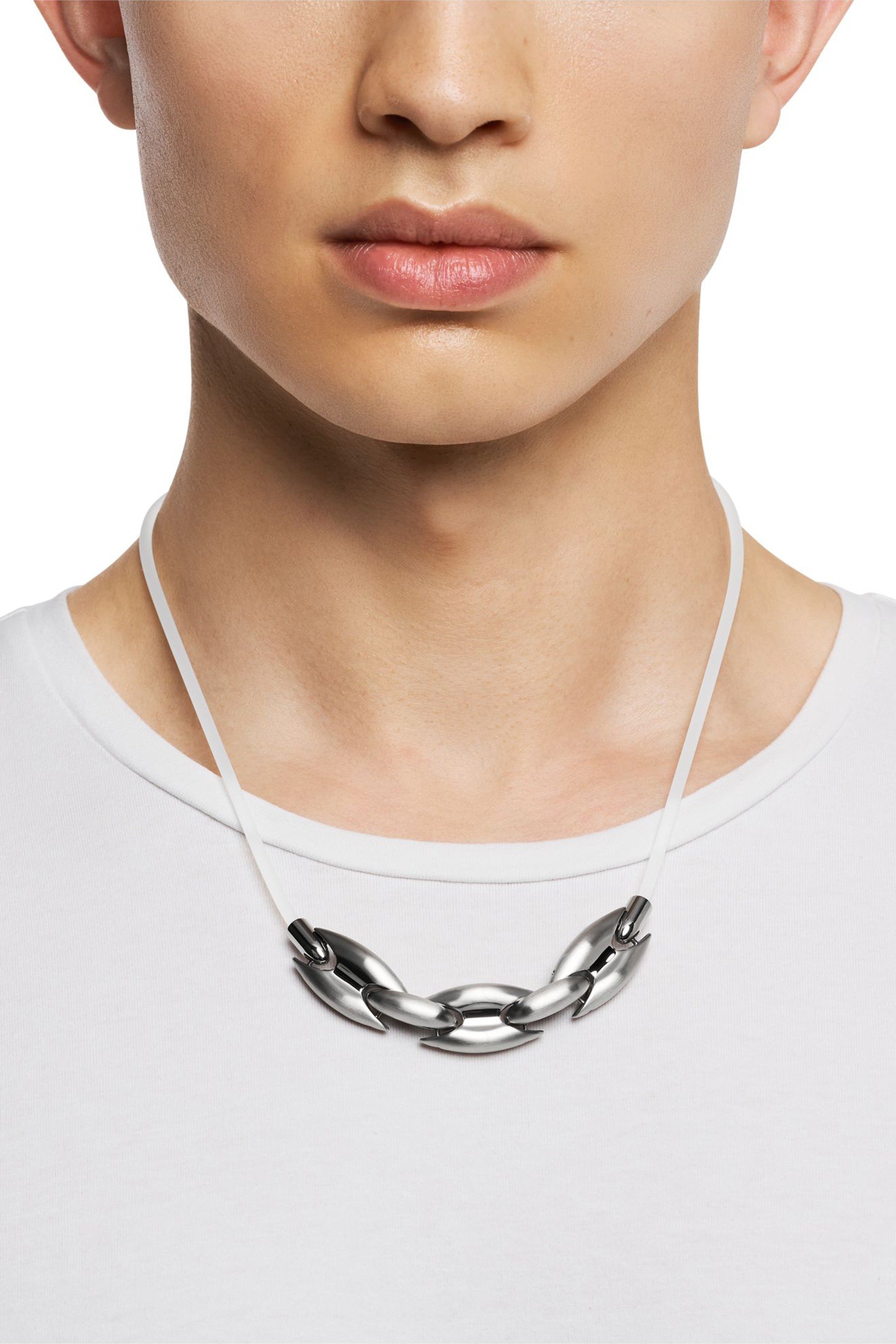 Black Stainless Steel and Silicone Metamorph Chain Necklace