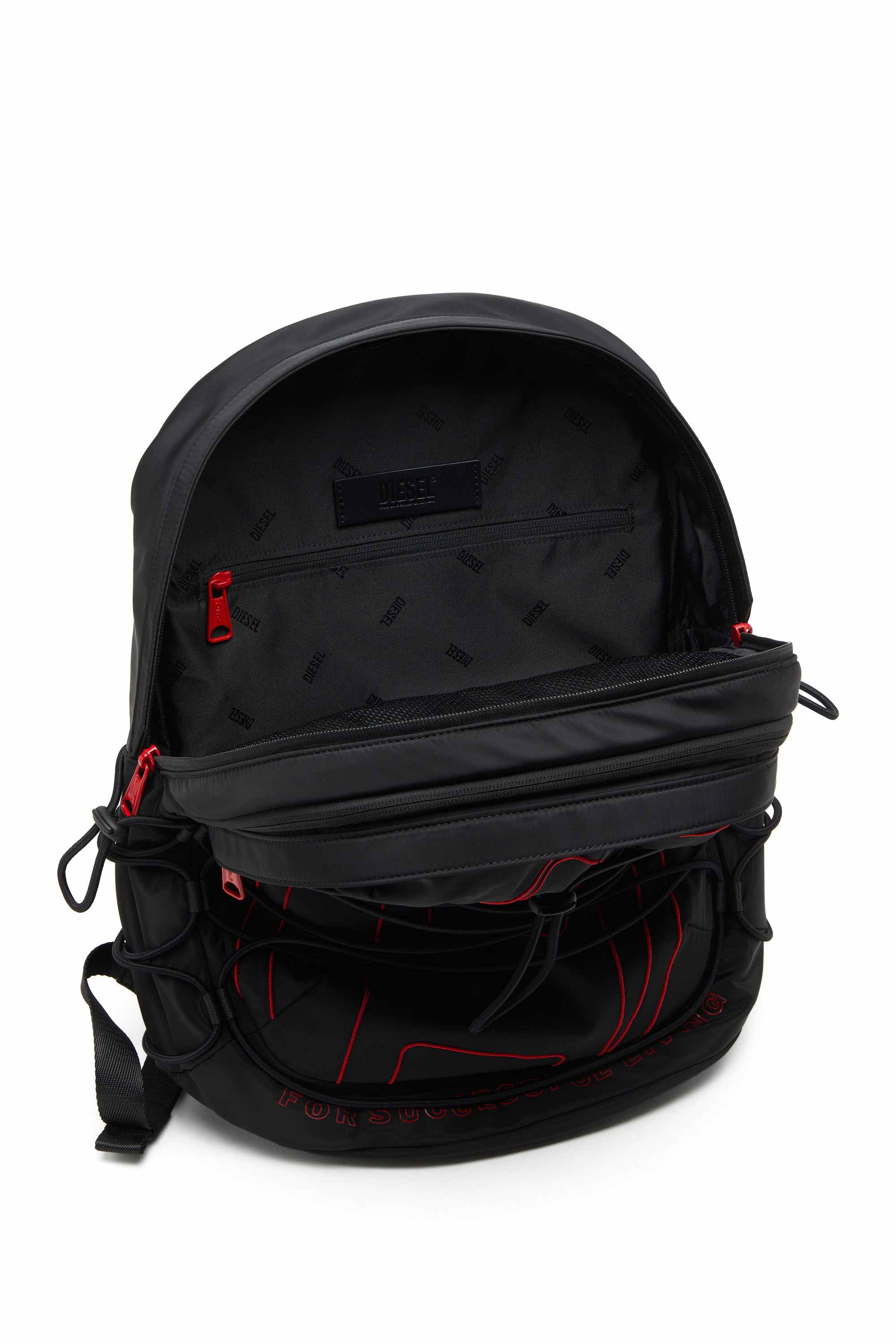 Black Tech-D-Nylon backpack with Oval D embroidery