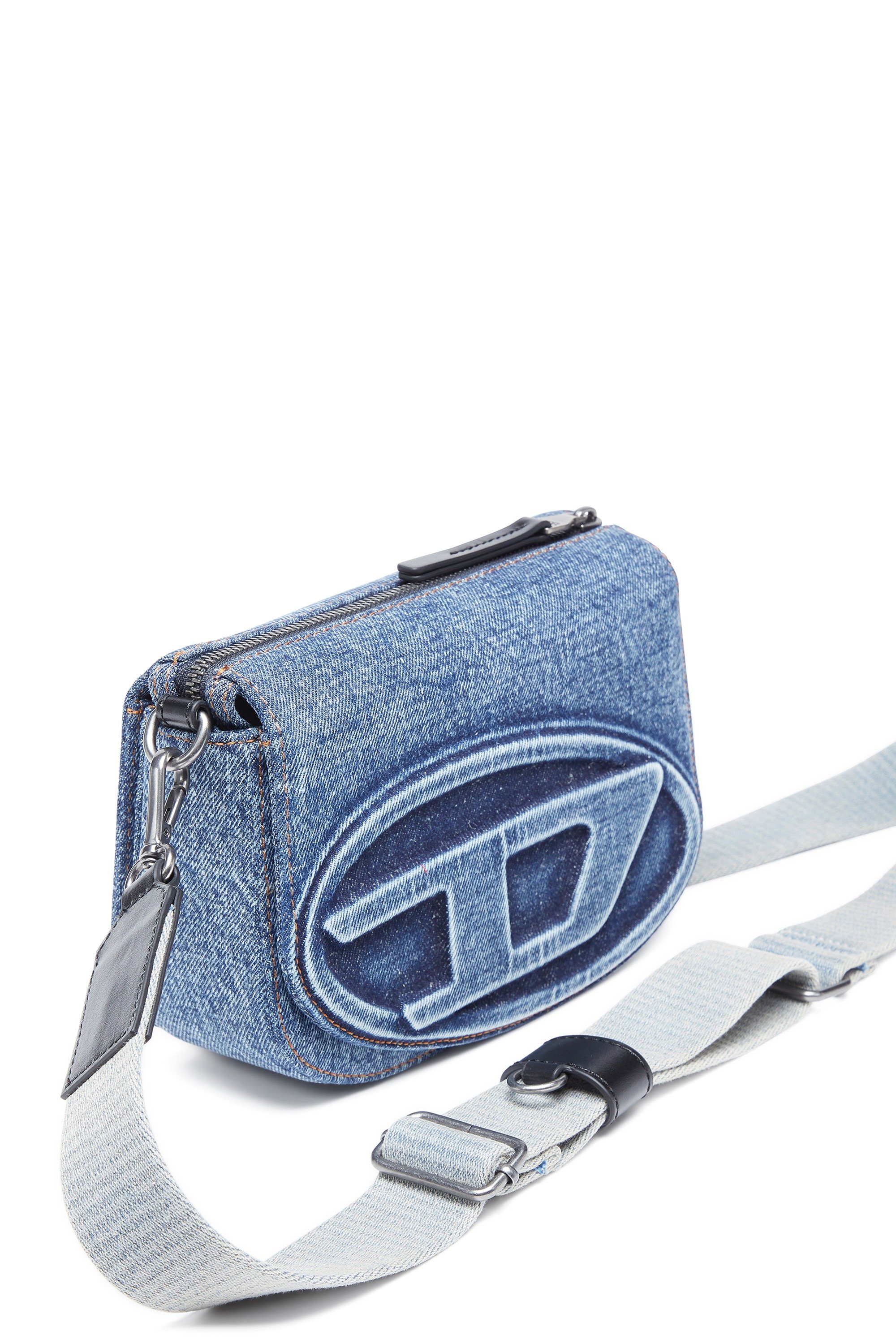 Blue 1DR Camera Bag-Camera bag in solarised denim