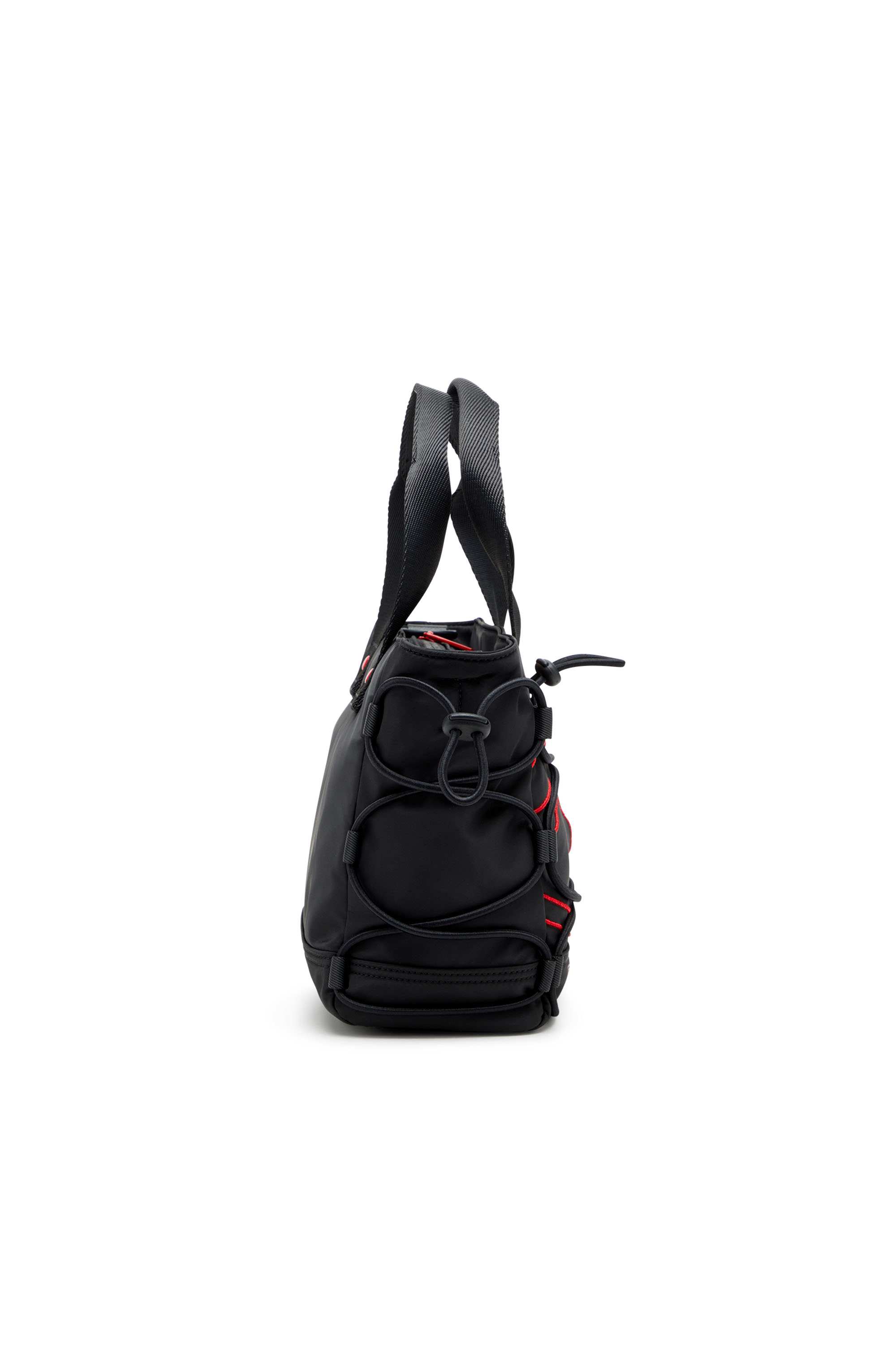 Black Tech-D-Small nylon tote bag with Oval D embroidery