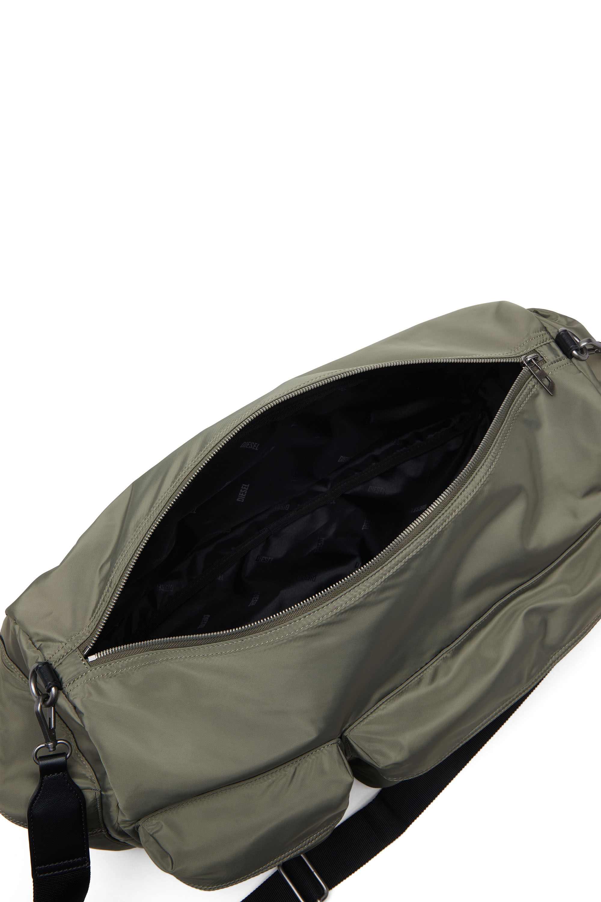 Green Multi-Pkts-Multipocket duffle bag in utilitarian shell