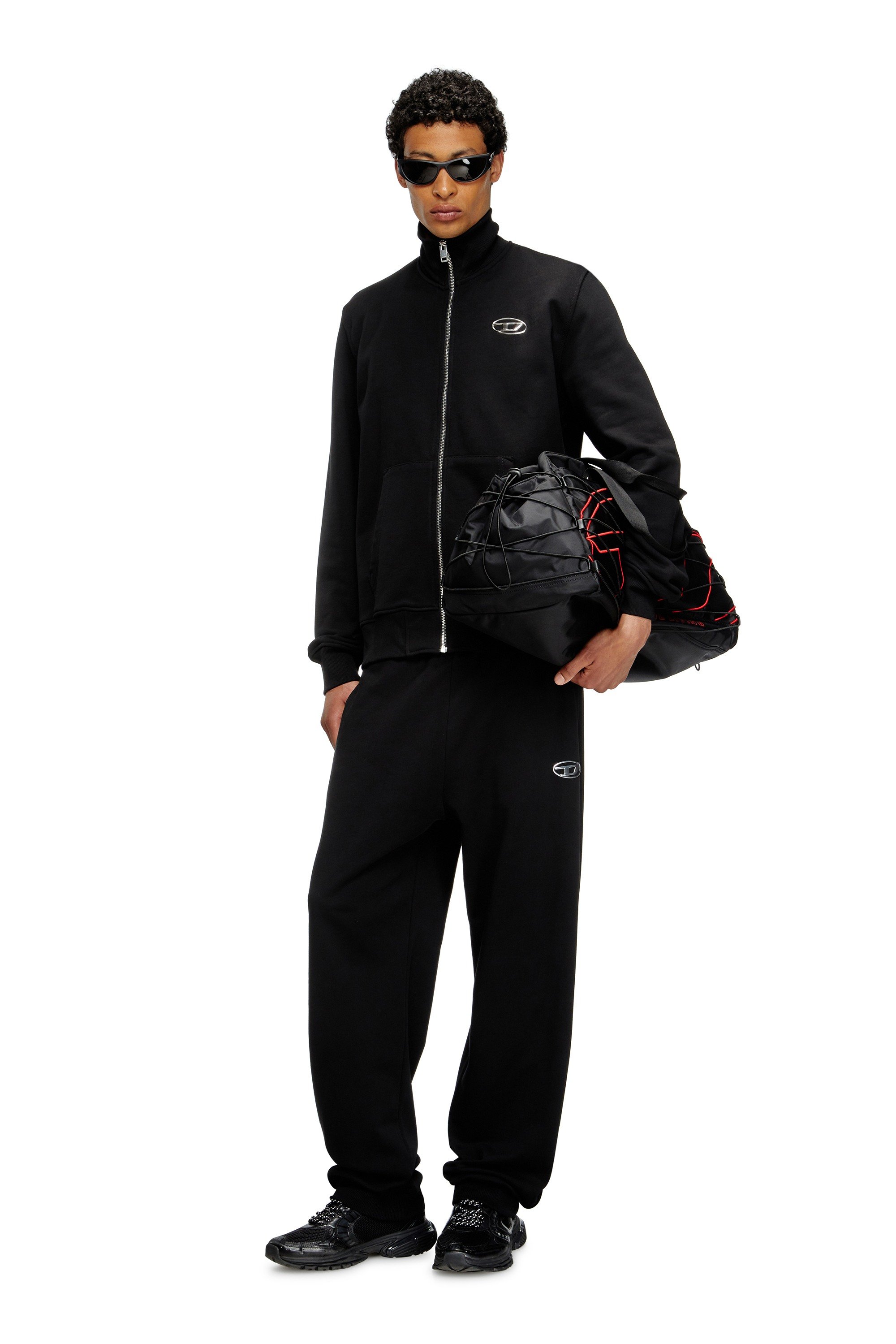 Black Tech-D-Nylon duffle bag with Oval D embroidery