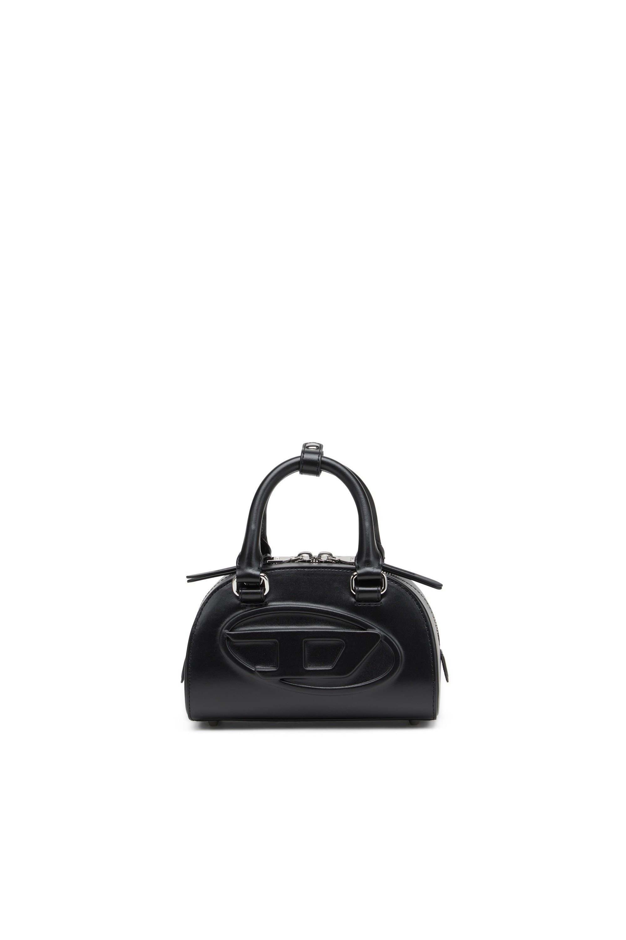 Black 1DR Dome-Leather mini bowling bag