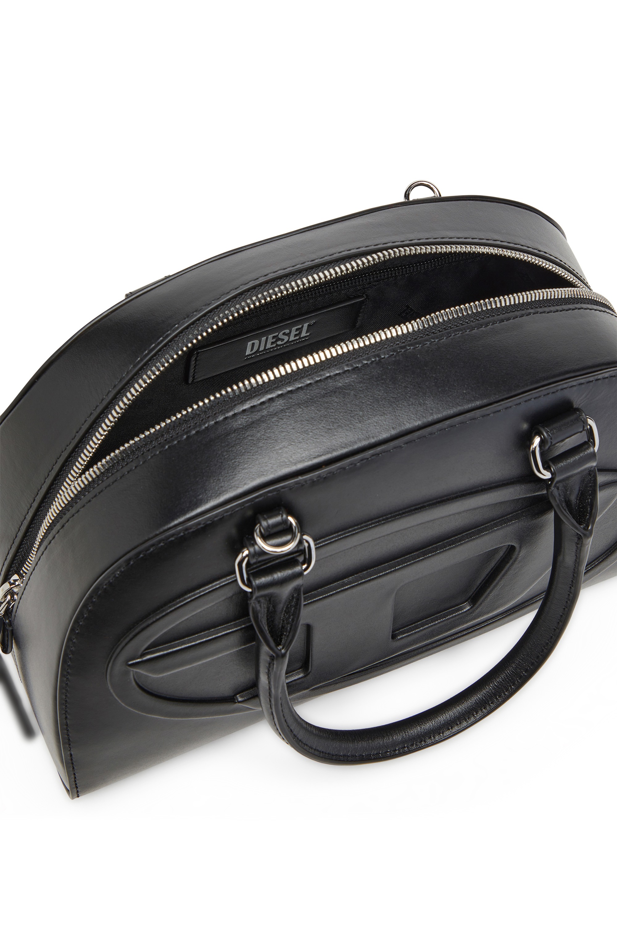 Black 1DR Dome-Leather bowling bag