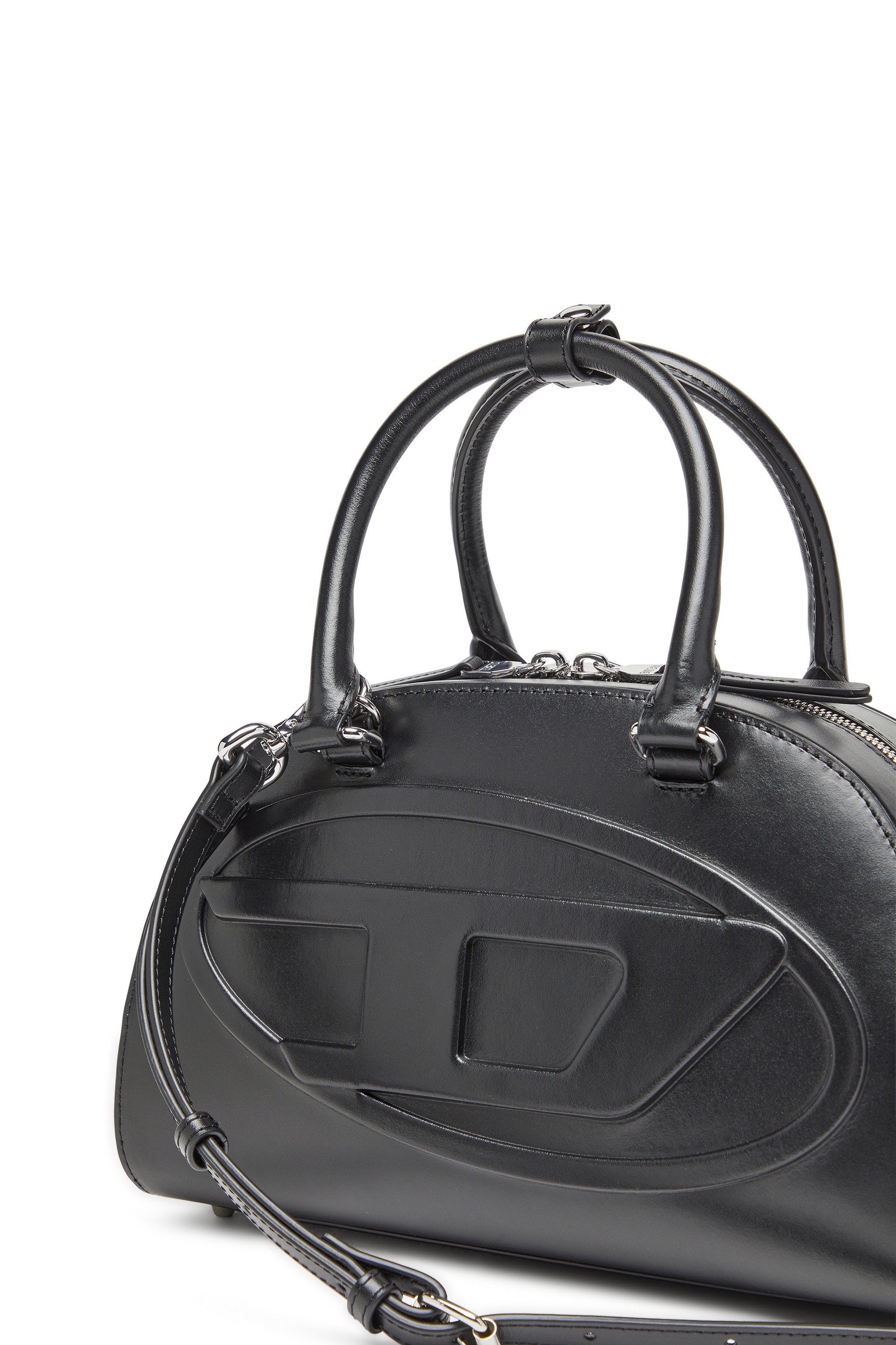 Black 1DR Dome-Leather bowling bag