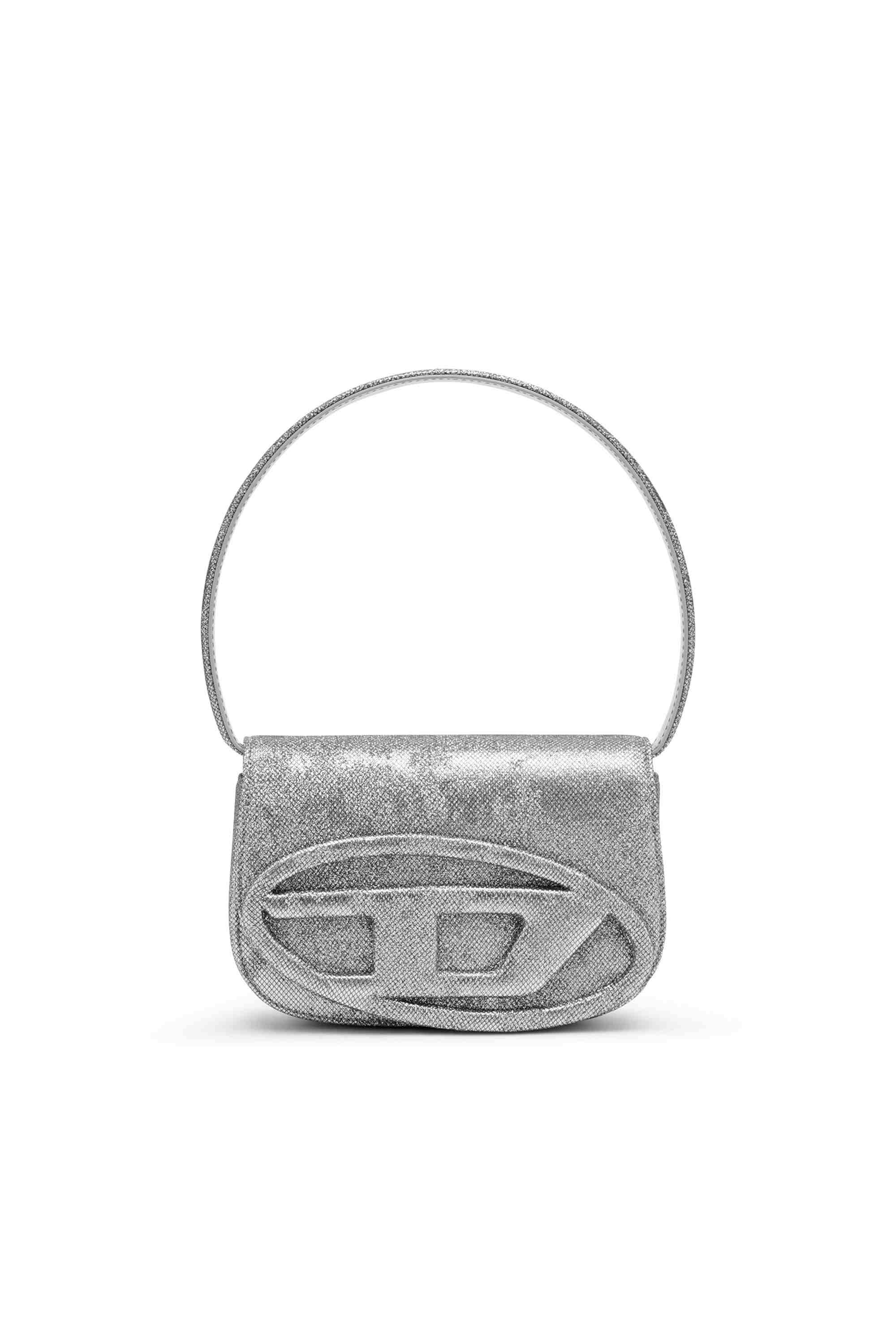Silver 1DR-Iconic 1DR bag in glitter-camo Lurex