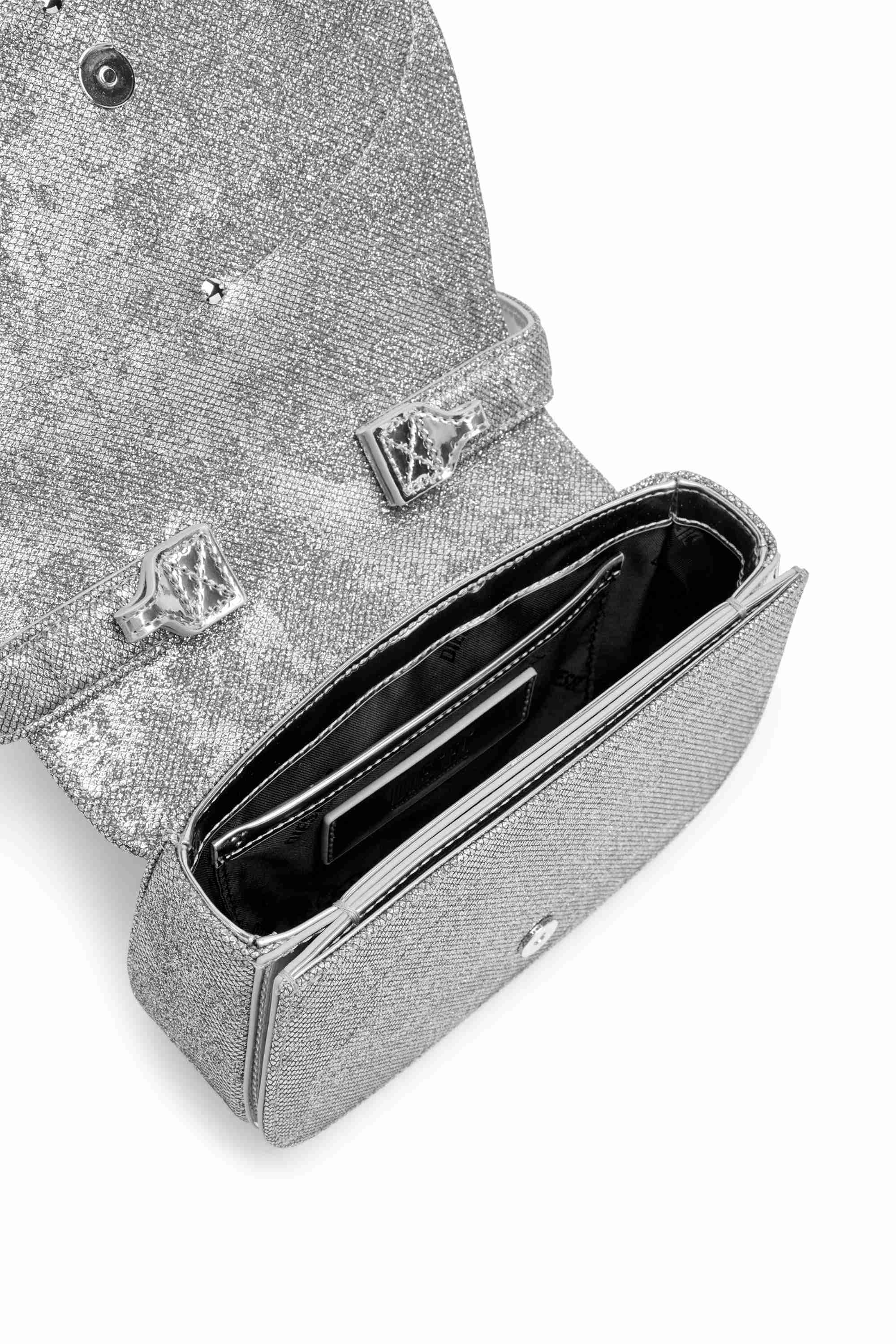 Silver 1DR-Iconic 1DR bag in glitter-camo Lurex