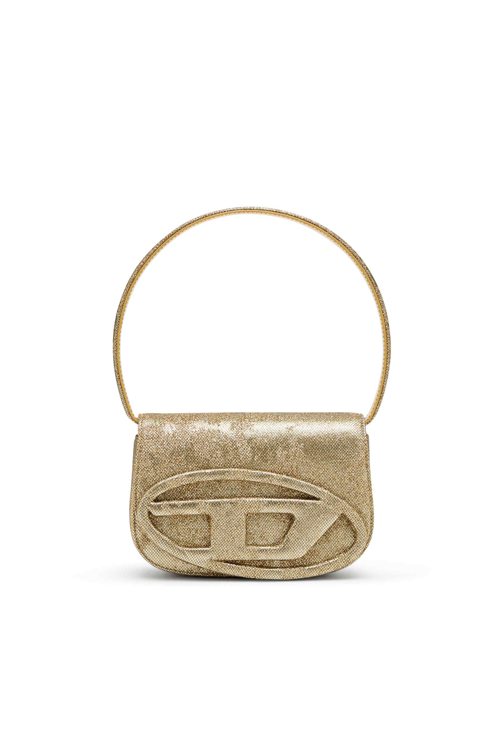 Gold 1DR-Iconic 1DR bag in glitter-camo Lurex