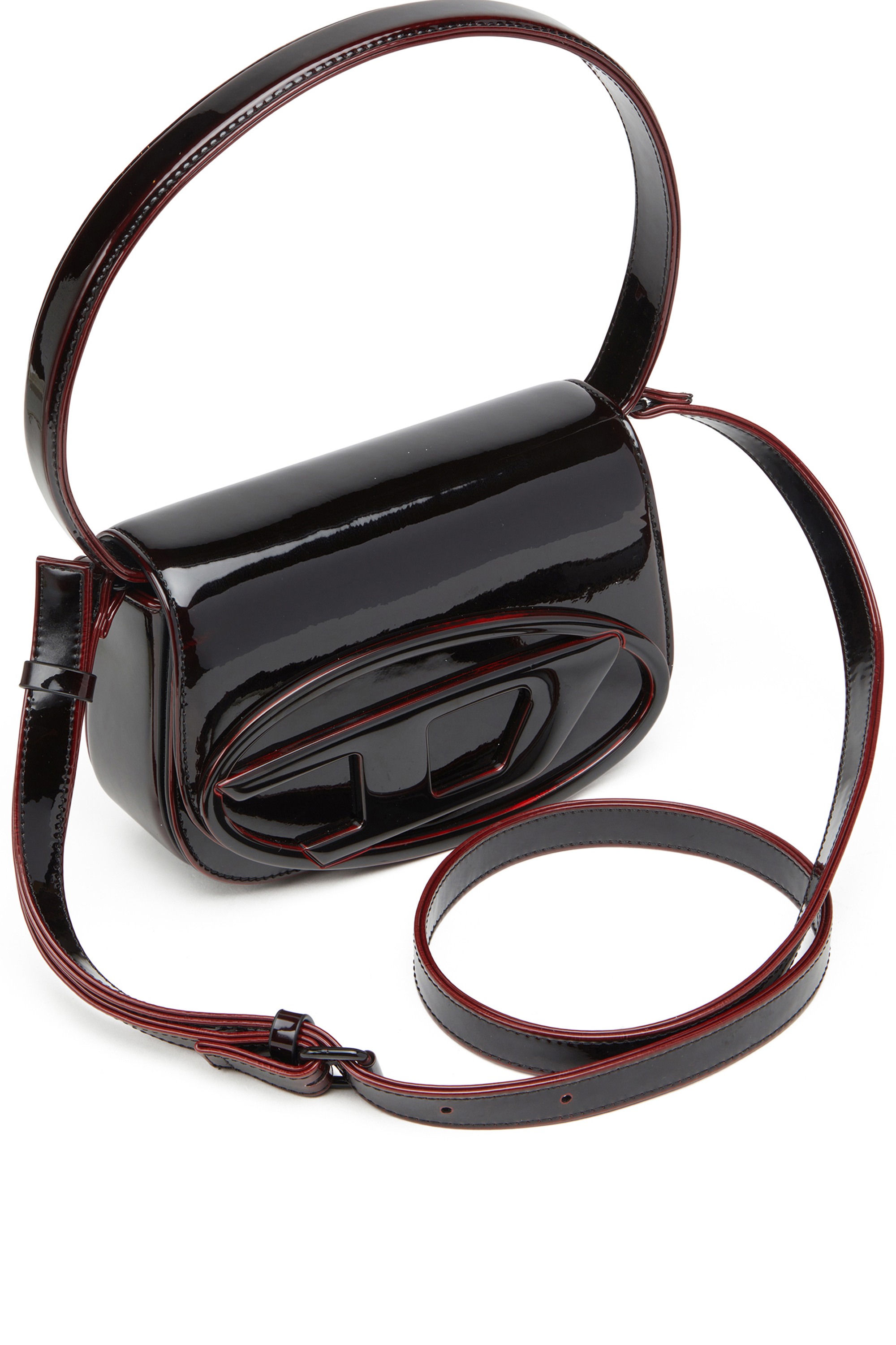 Burgundy 1DR-Iconic 1DR bag in liquid PU