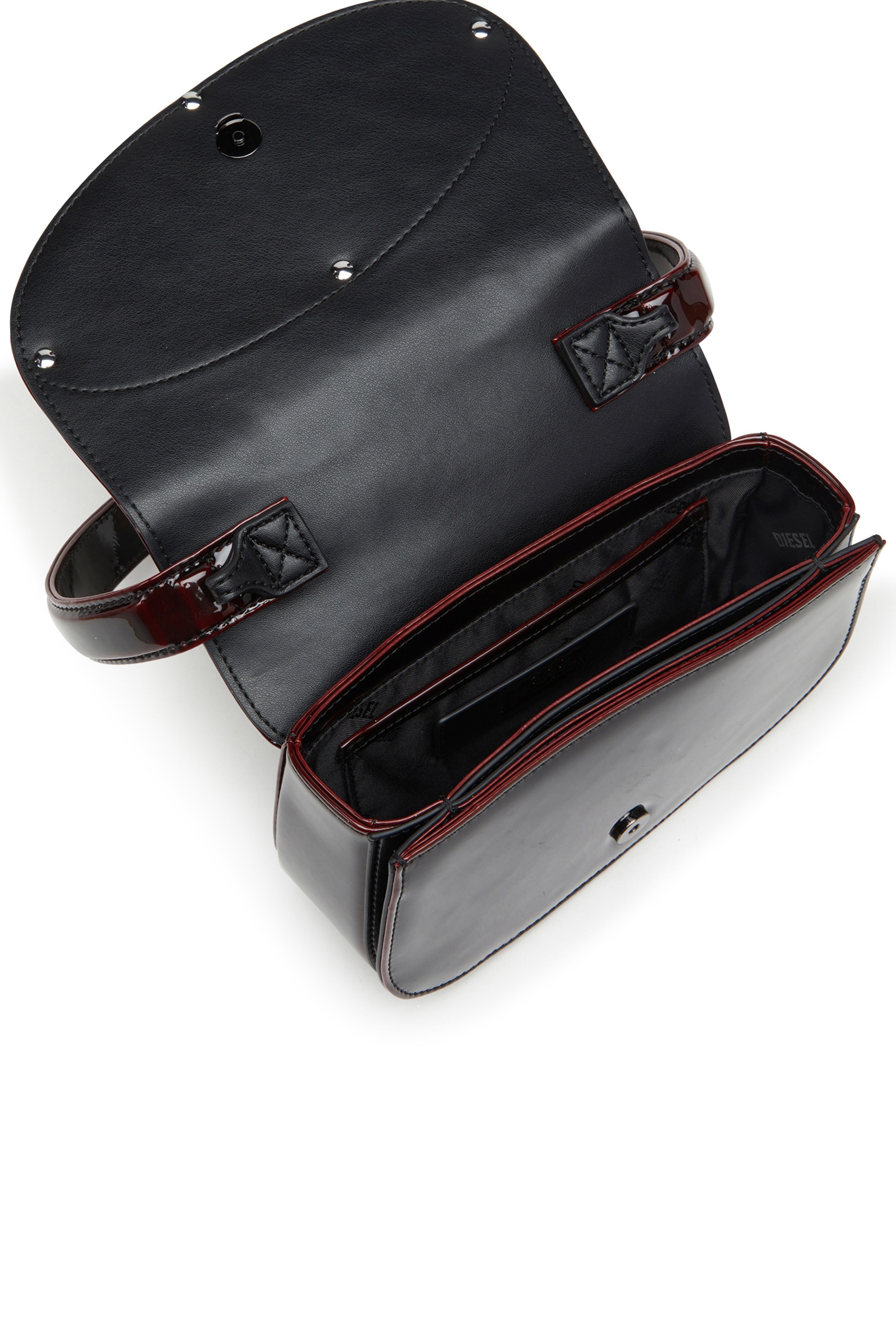Burgundy 1DR-Iconic 1DR bag in liquid PU