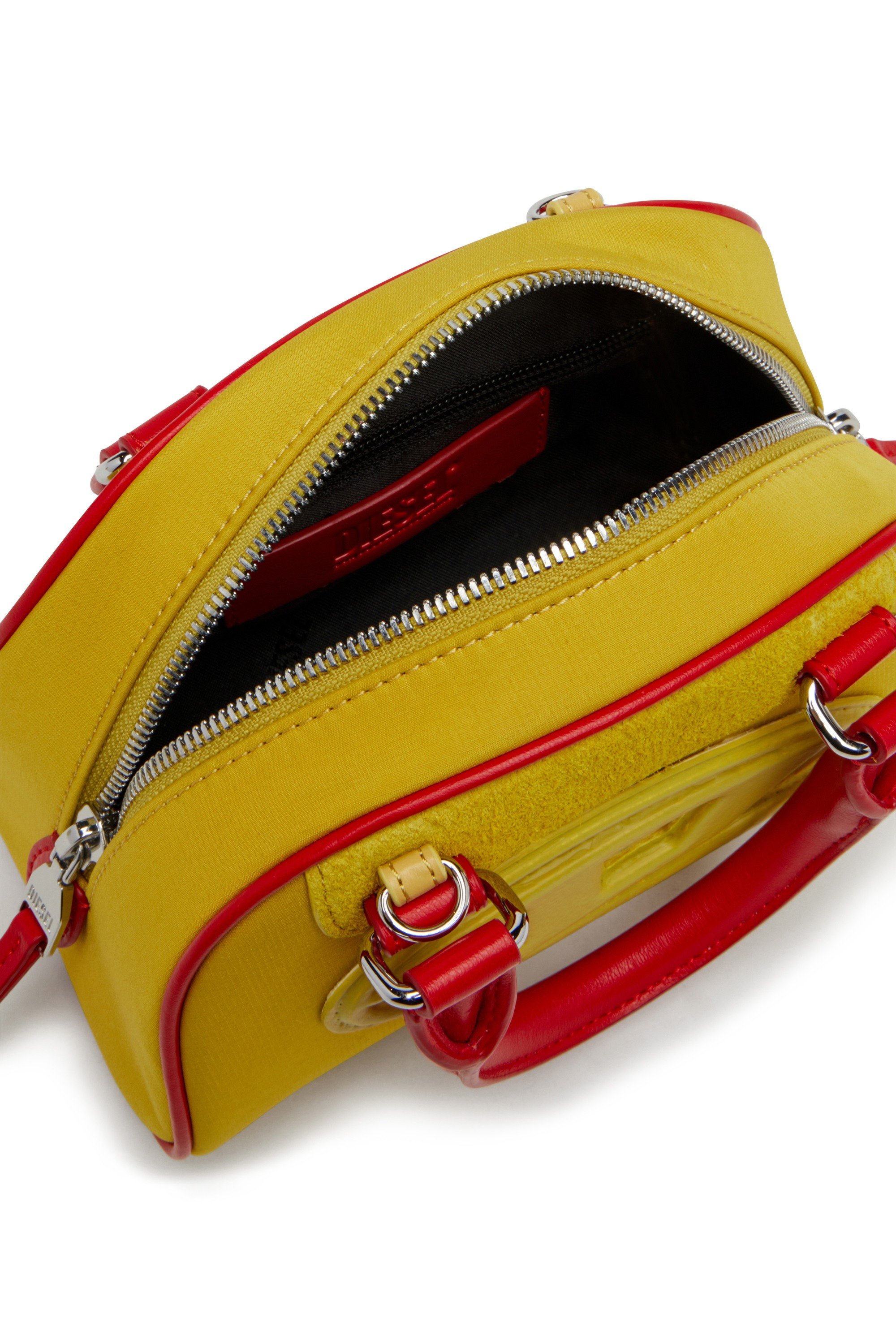 Yellow 1DR Dome-Colour-block mini bowling bag