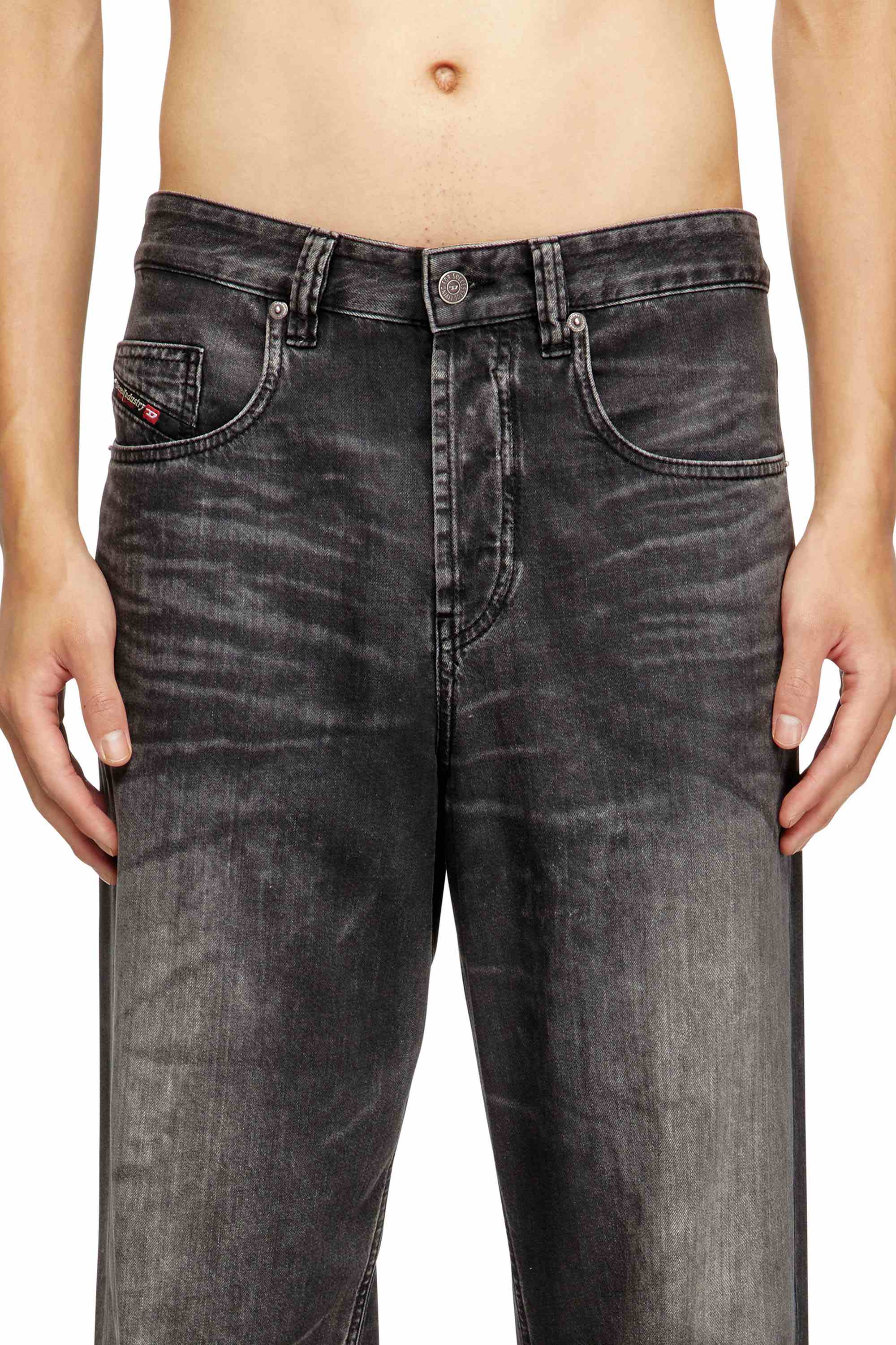 Dark Grey Relaxed Jeans - 2001 D-Macro
