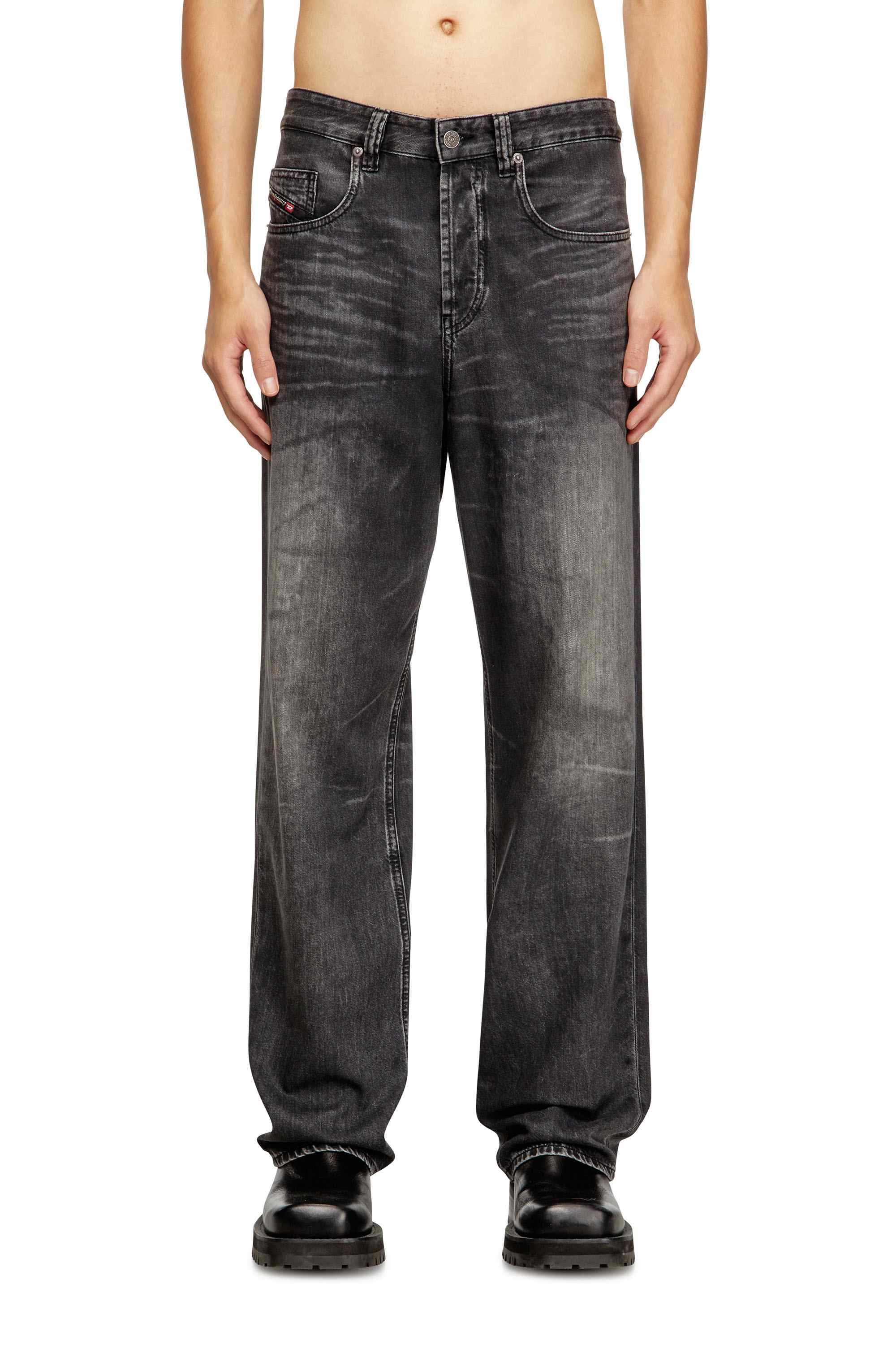 Dark Grey Relaxed Jeans - 2001 D-Macro