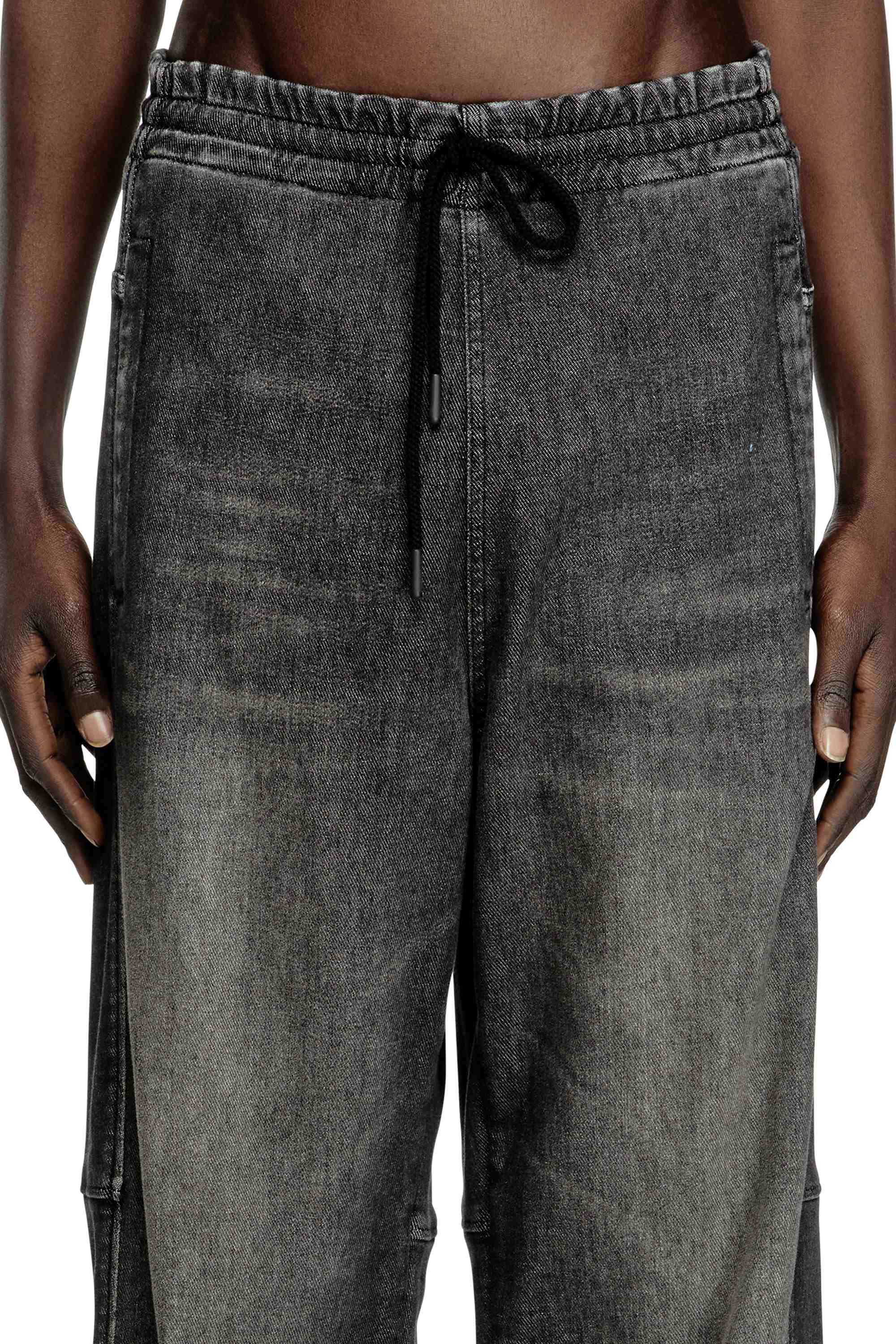 Black Relaxed D-Martyans Track Denim