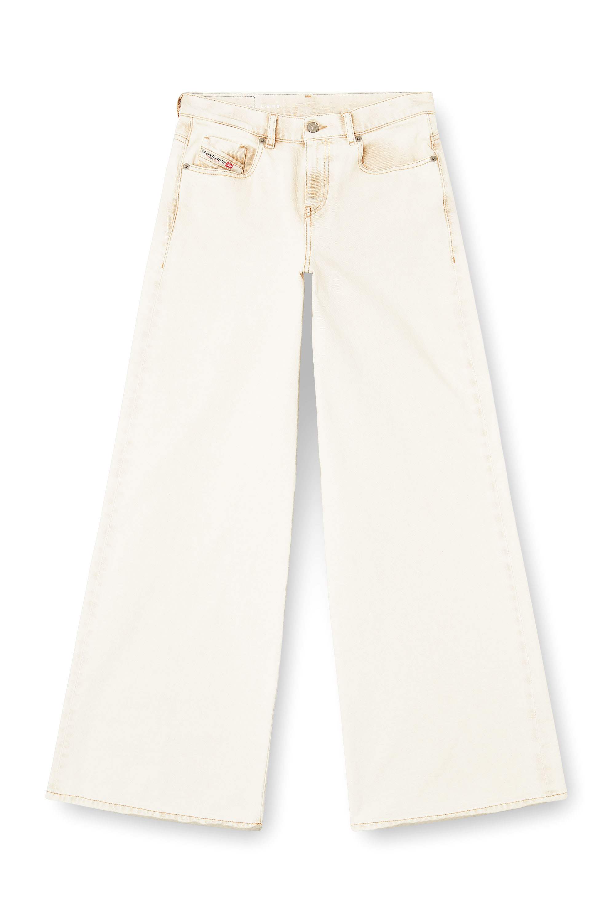 Beige Flare Jeans - 1978 D-Akemi